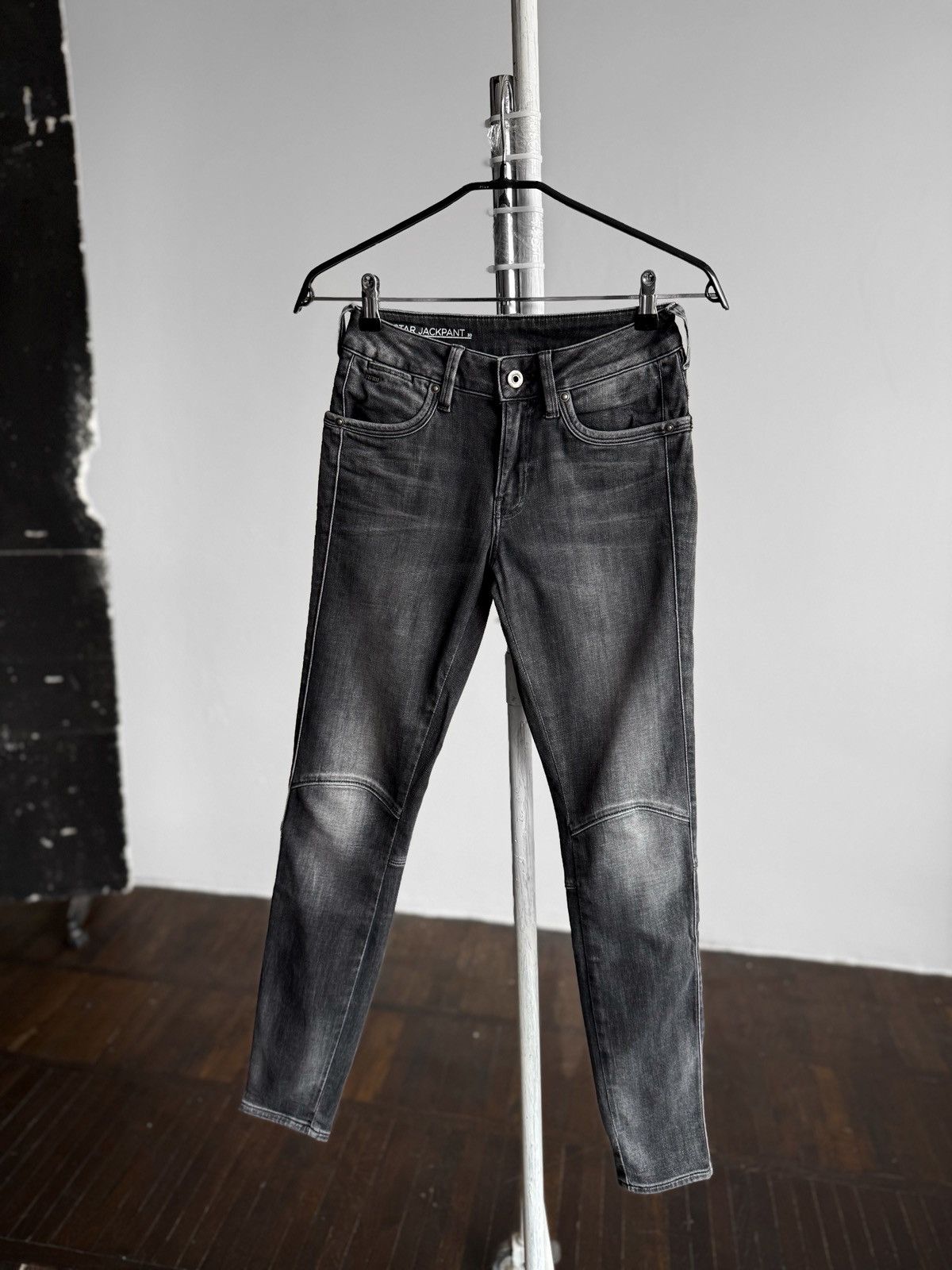 G-Star G-Star Womens G-Jackpant Mid Skinny Black Stretch Jeans Zip Size 27" / US 4 / IT 40 - 4 Thumbnail
