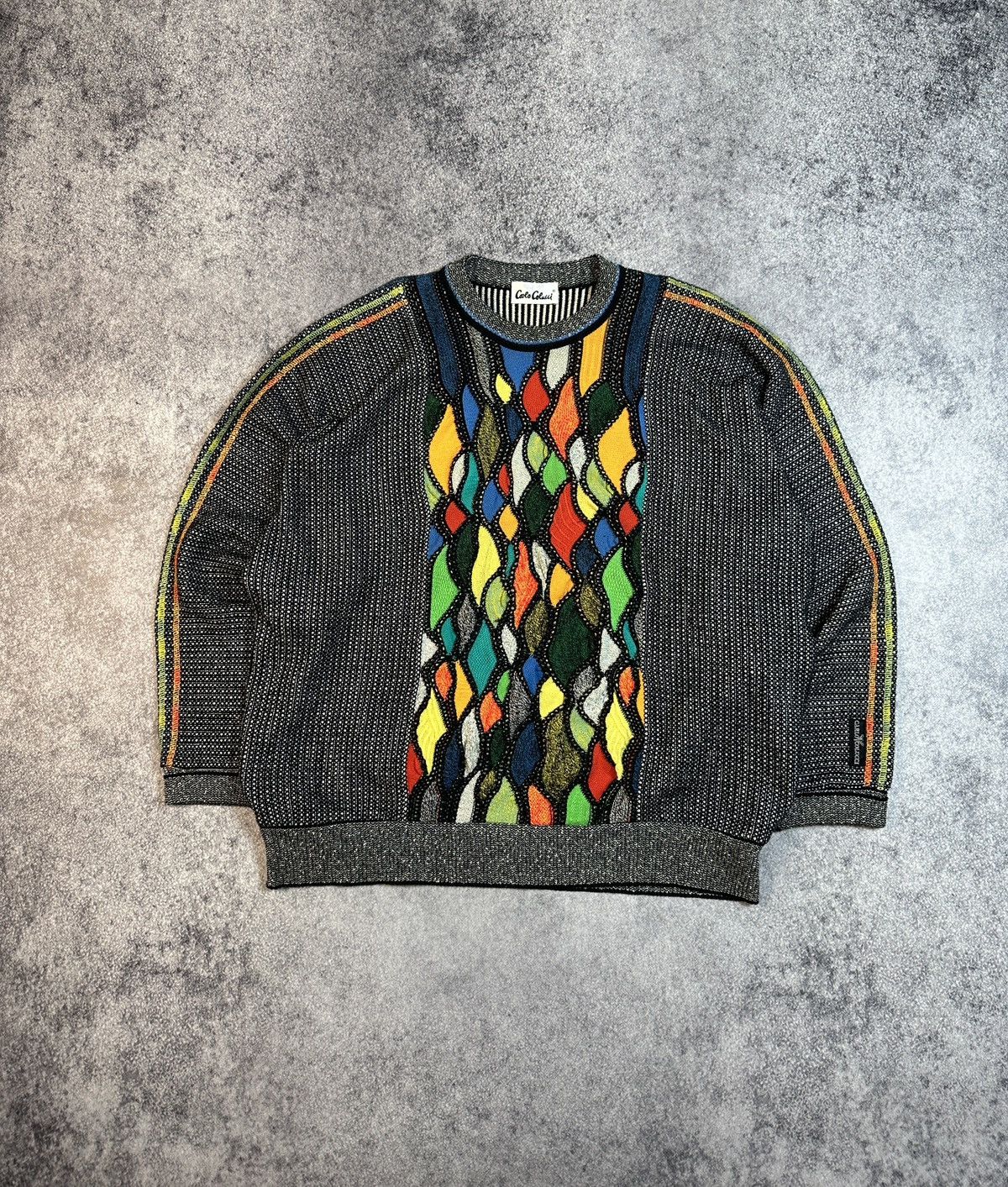 Carlo Colucci Vintage Carlo Colucci Logo Sweater Streetwear Style Coogi L Size US L / EU 52-54 / 3 - 1 Thumbnail