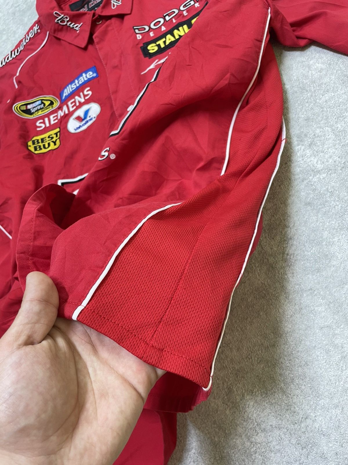 Ferrari × Jeff Hamilton × NASCAR Jeff Hamilton Budweiser Racing Jacket — Bold NASCAR Style Size US L / EU 52-54 / 3 - 14 Thumbnail