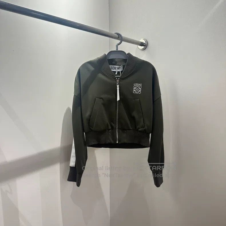 Loewe Loewe Military Green Short Bomber Jacket Size M / US 6-8 / IT 42-44 - 1 Thumbnail