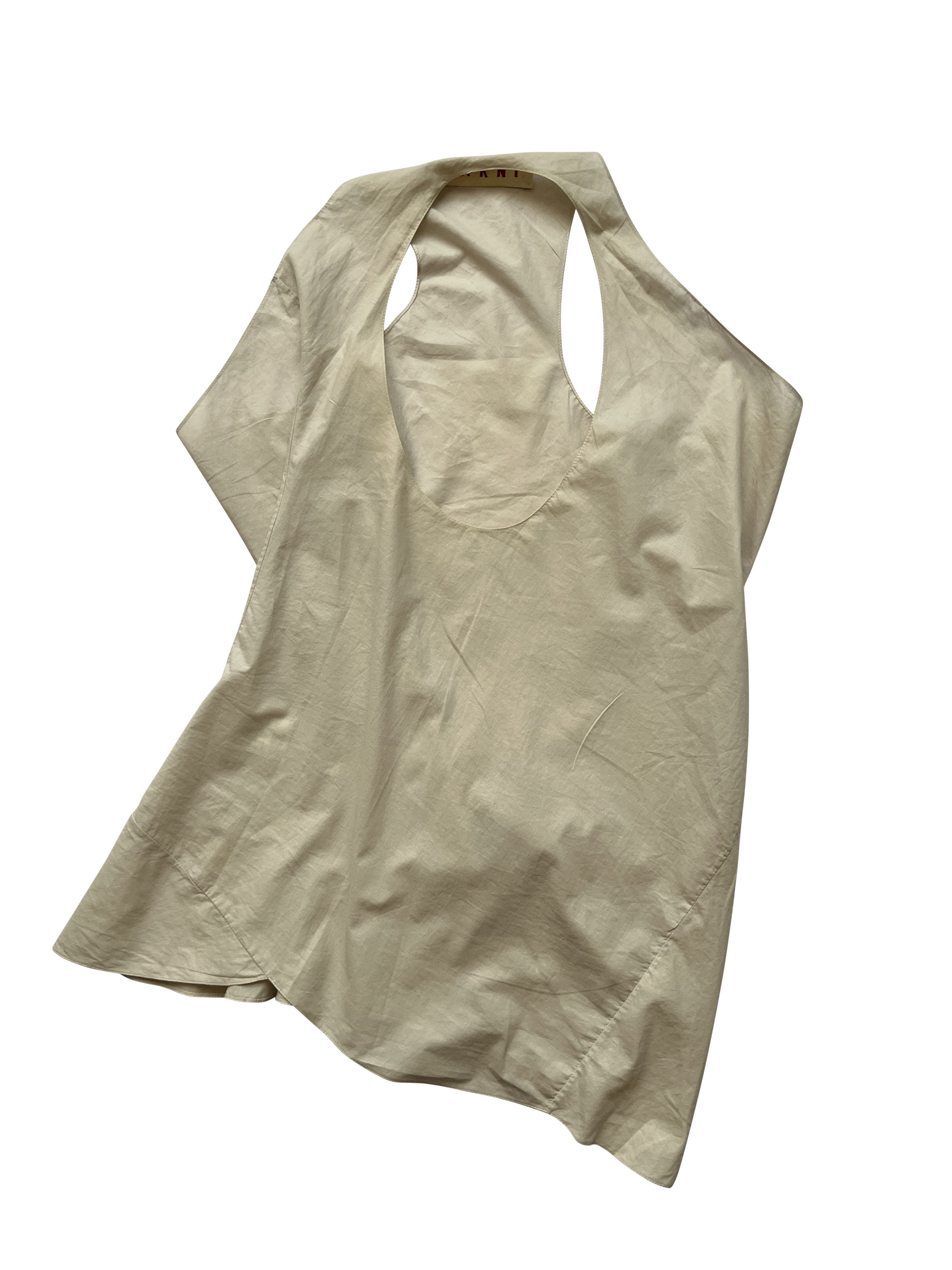 Marni ⚡️QUICK SALE⚡️ Marni Sample Beige Asymmetric Tank Top Size M / US 6-8 / IT 42-44 - 1 Thumbnail