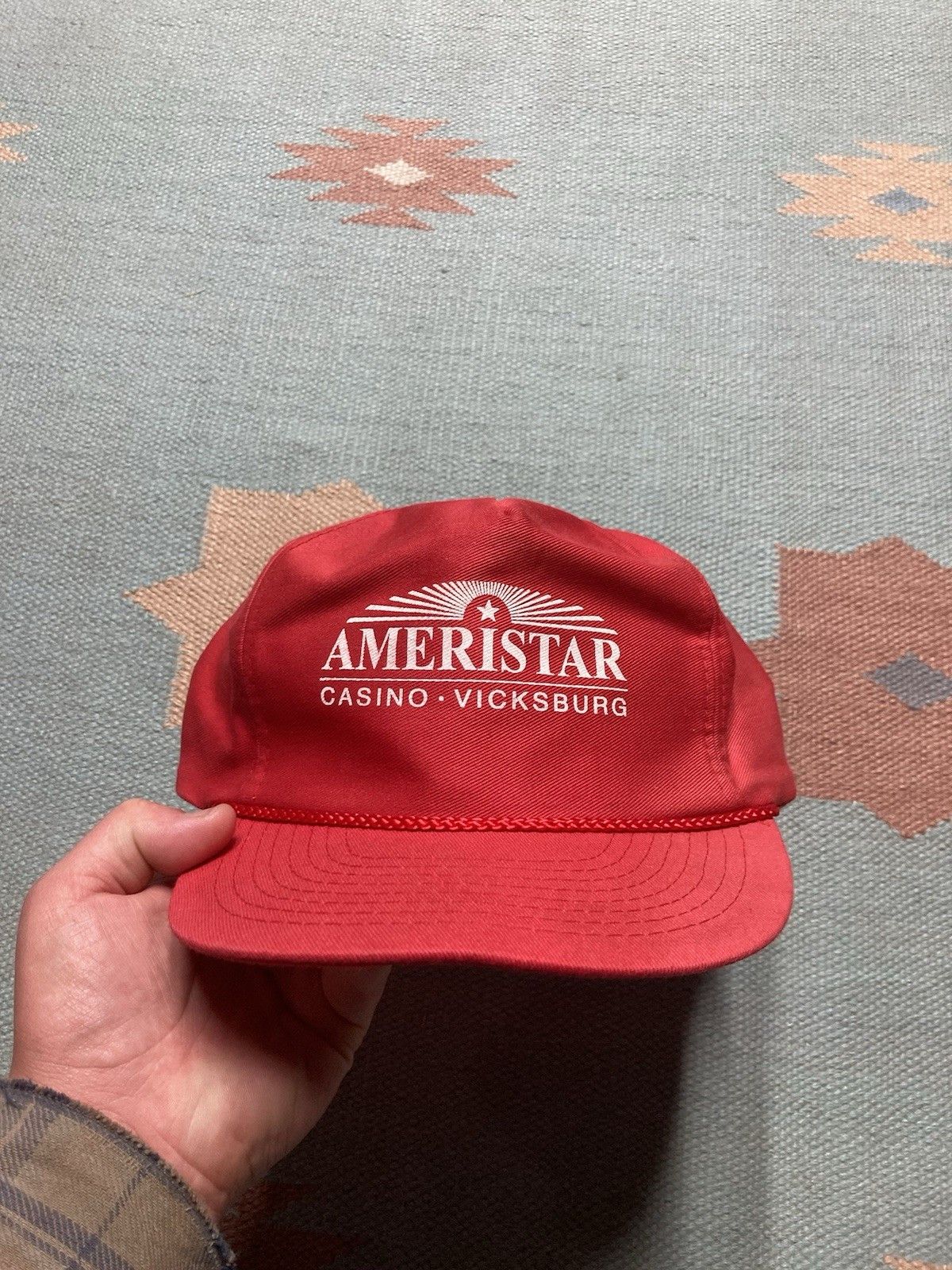 Vintage SnapBack hat Ameristar casino Vicksburg Mississippi gambling Size ONE SIZE - 2 Thumbnail