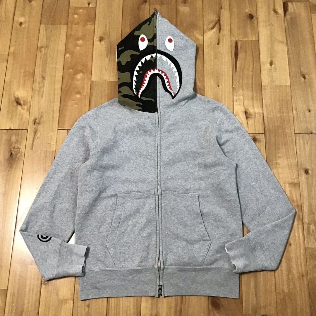 Bape × Nigo BAPE Woodland camo Shark full zip hoodie a bathing ape NIGO Size US S / EU 44-46 / 1 - 1 Thumbnail