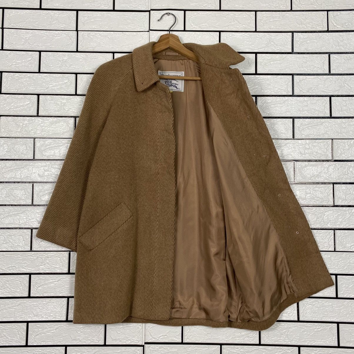 Burberry 📌Vintage Wool Button Jacket Burberrys Herringbone Size US M / EU 48-50 / 2 - 12 Thumbnail