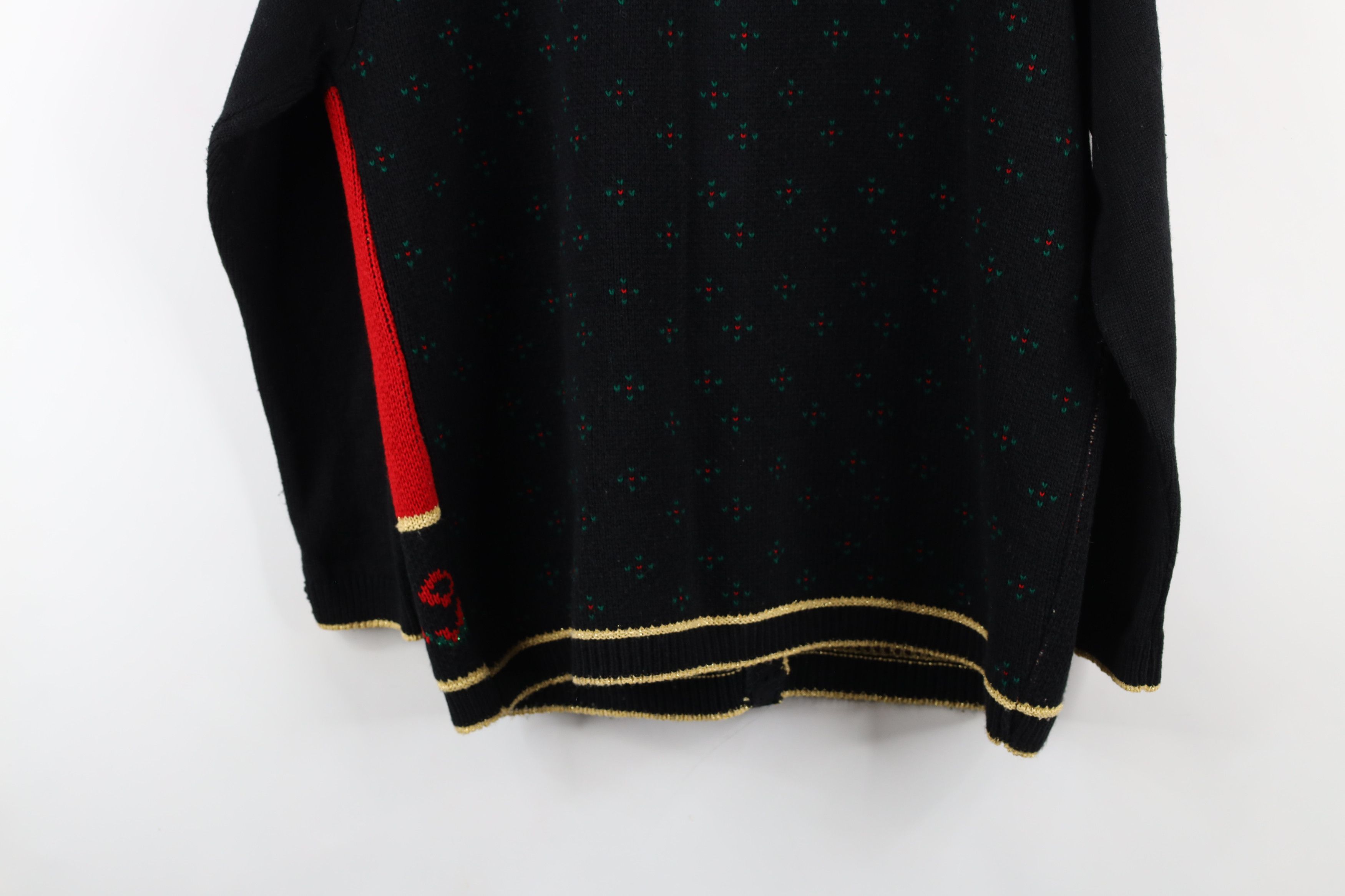 Vintage Vintage 90s Streetwear Patchwork Knit Cardigan Sweater USA Size M / US 6-8 / IT 42-44 - 13 Thumbnail