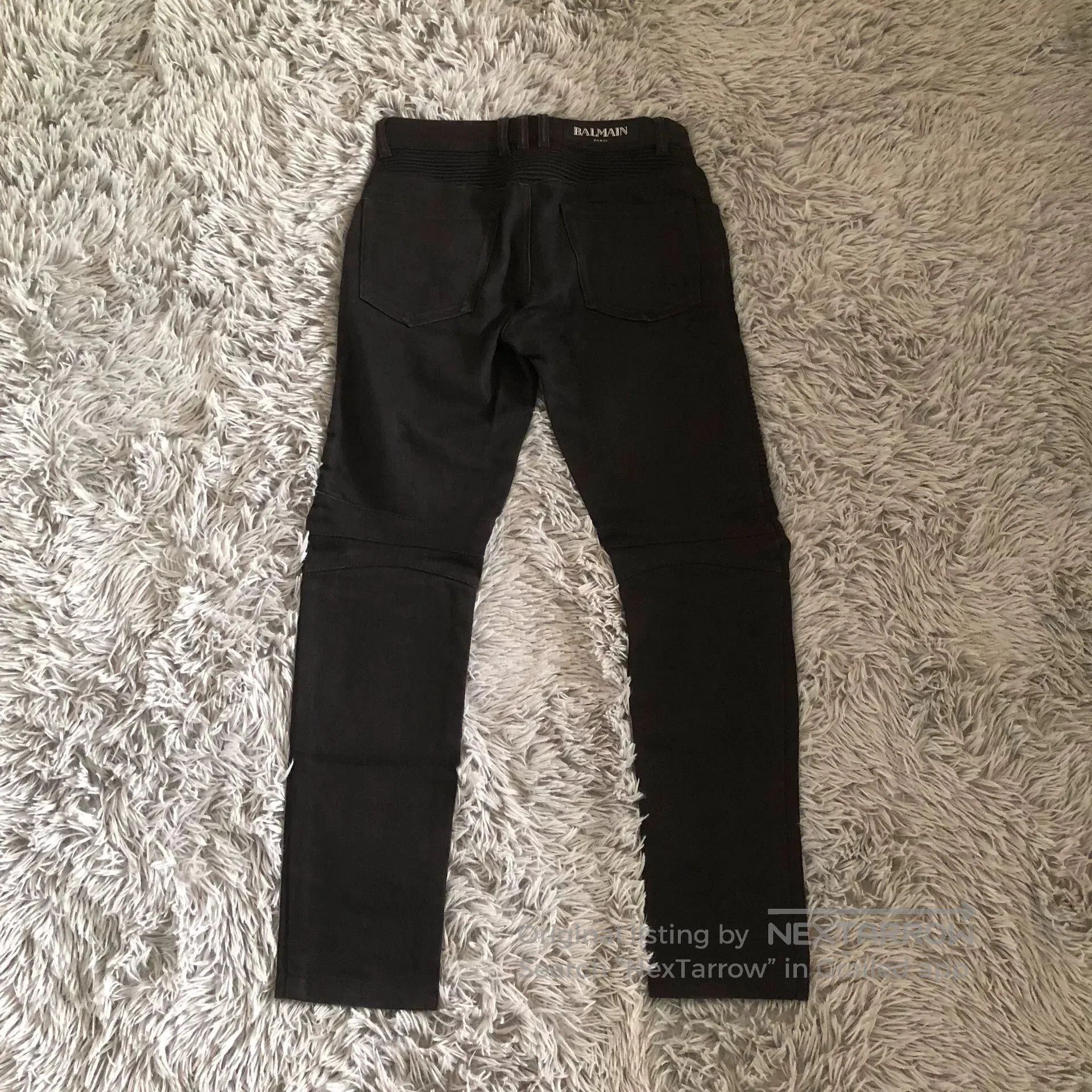 Balmain Balmain Leather Patch Moto Jeans. Size US 28 / EU 44 - 6 Thumbnail