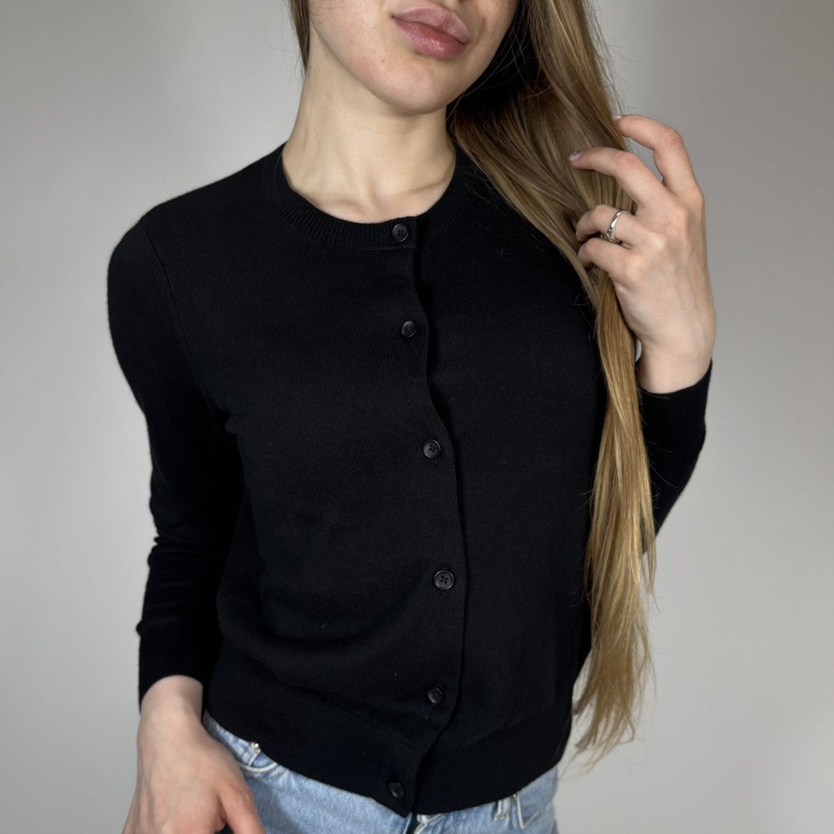 Coach COACH Black Basic Casual Cardigan Sweater Luxury Y2K Style Size XS / US 0-2 / IT 36-38 - 1 Thumbnail