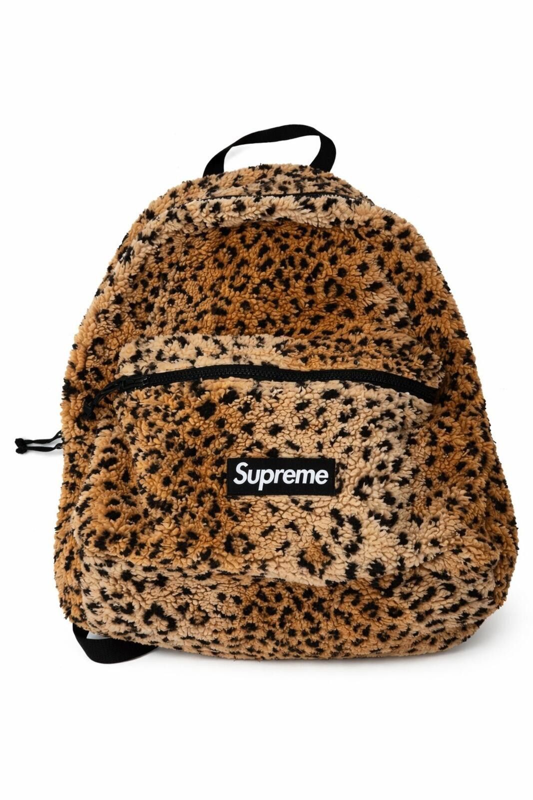 Supreme Supreme Leopard Fleece Backpack FW17 | Grailed