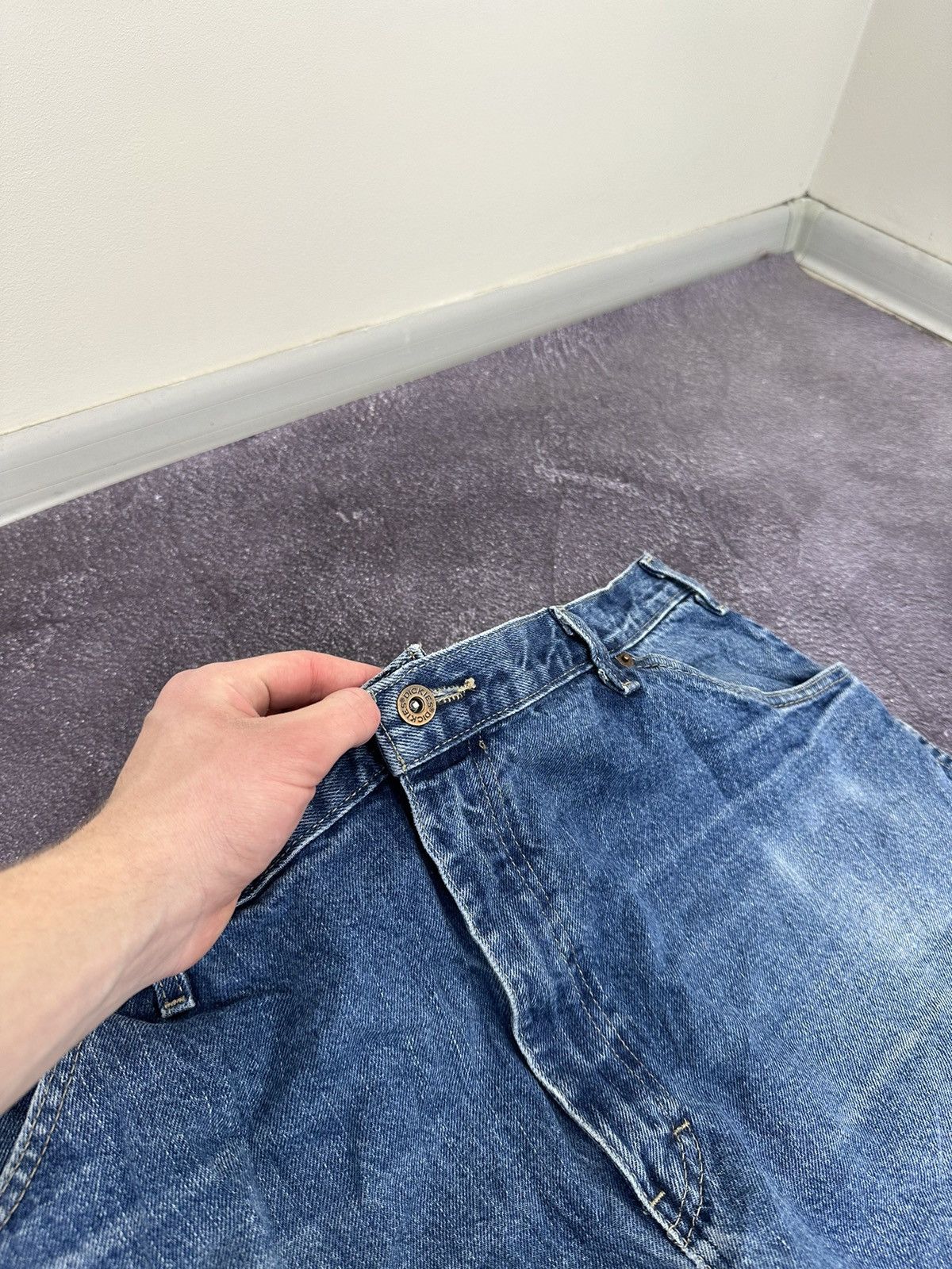 Dickies Vintage Dickies Faded Opium Blue Denim Baggy USA Work Jeans Size US 40 / EU 56 - 16 Thumbnail