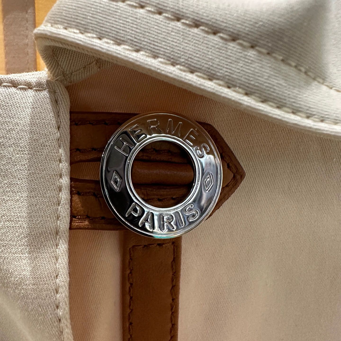 Hermes Hermes feb225 leather button-tie cotton jacket 34 Size XS / US 0-2 / IT 36-38 - 6 Thumbnail