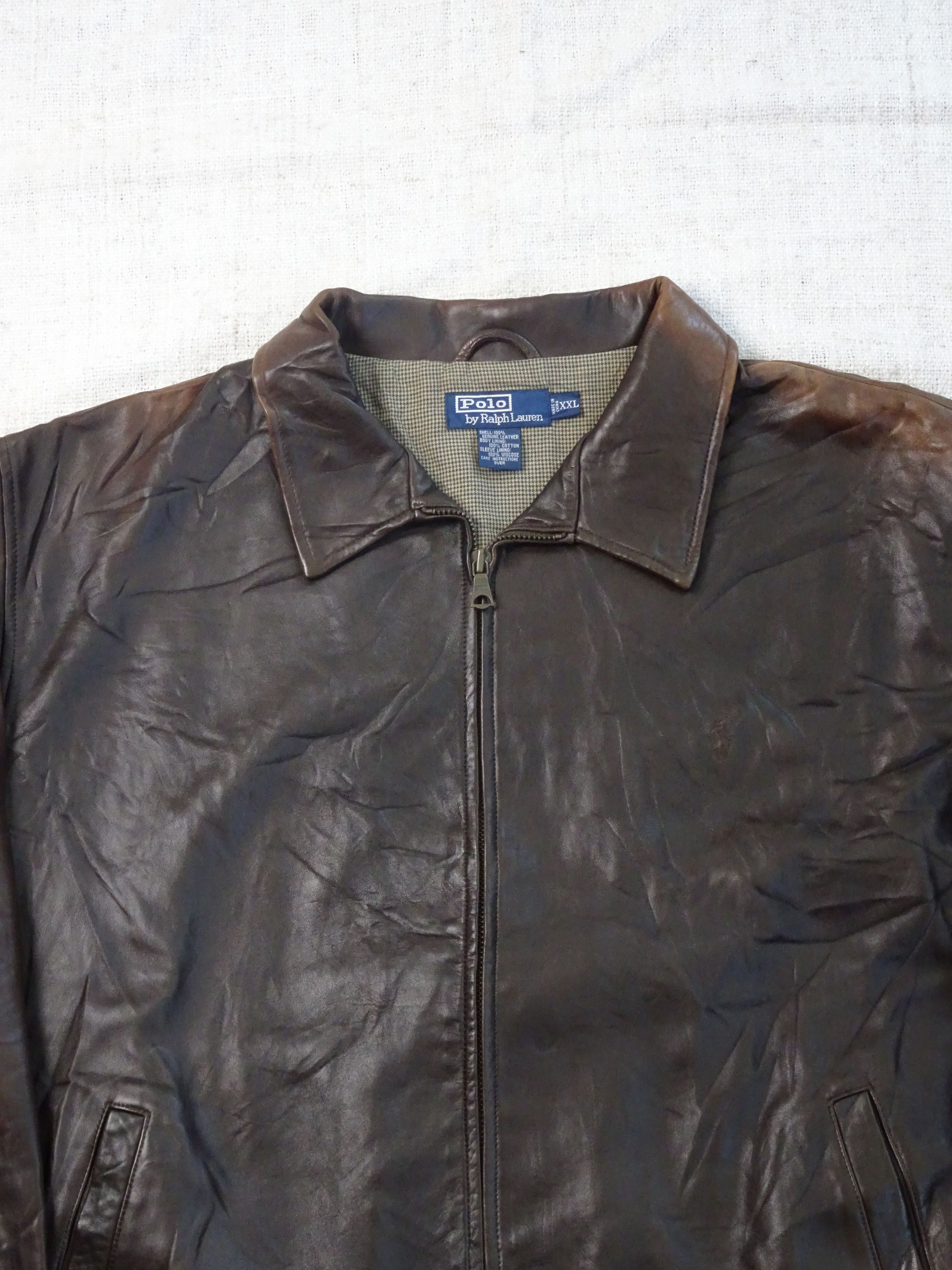 Polo Ralph Lauren Men's Vintage Polo Ralph Lauren Leather Jacket Size US XL / EU 56 / 4 - 3 Thumbnail
