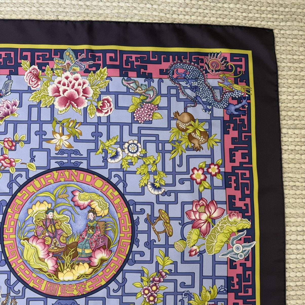 Hermes Hermes Scarf Carre 90 Turandot Silk Authentic Hidaka Natsuno Size ONE SIZE - 4 Thumbnail
