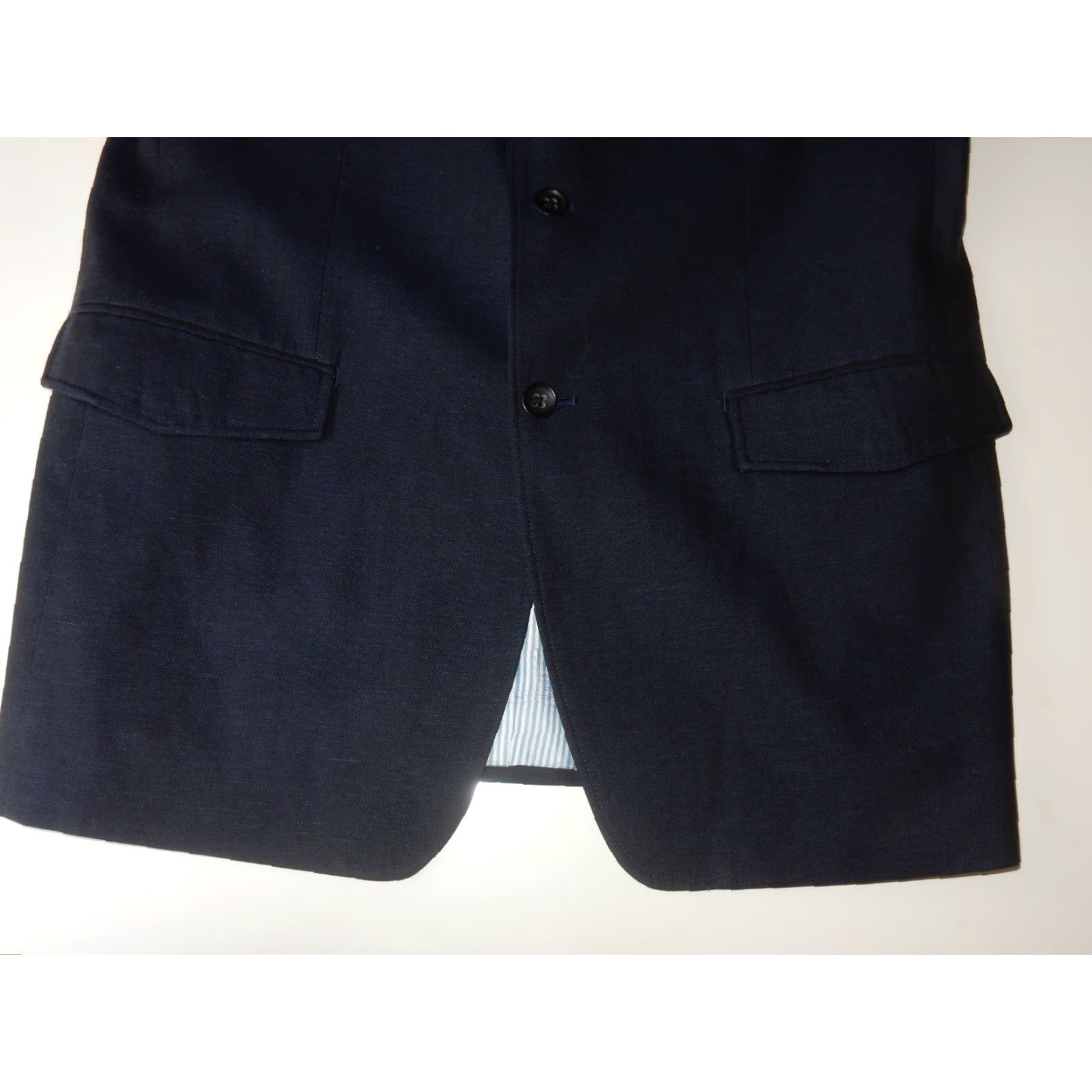 Banana Republic Banana Republic Men's Size 44L Blazer Sport Coat Tailored Fit Blue User: Banana Republic Men's Size 44L Blazer Sport Coat Tailored Fit Blue Size 44R - 3 Thumbnail