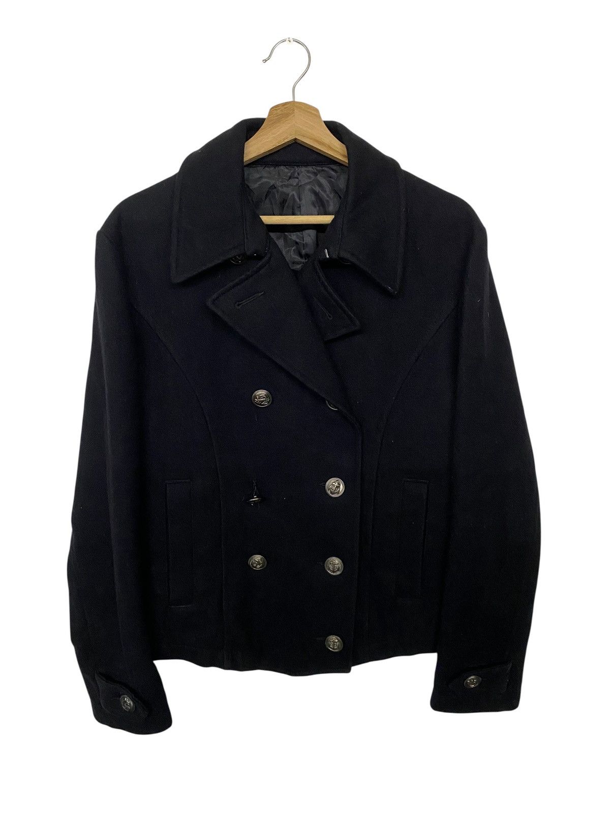 PPFM PPFM Double Breasted Peacot Wool Jacket Size US S / EU 44-46 / 1 - 1 Thumbnail