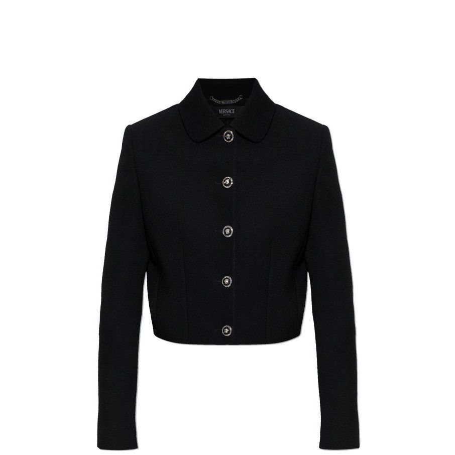 Versace VERSACE Black Wool Jacket New & Authentic (Women's size:IT 4 Size M / US 6-8 / IT 42-44 - 1 Preview