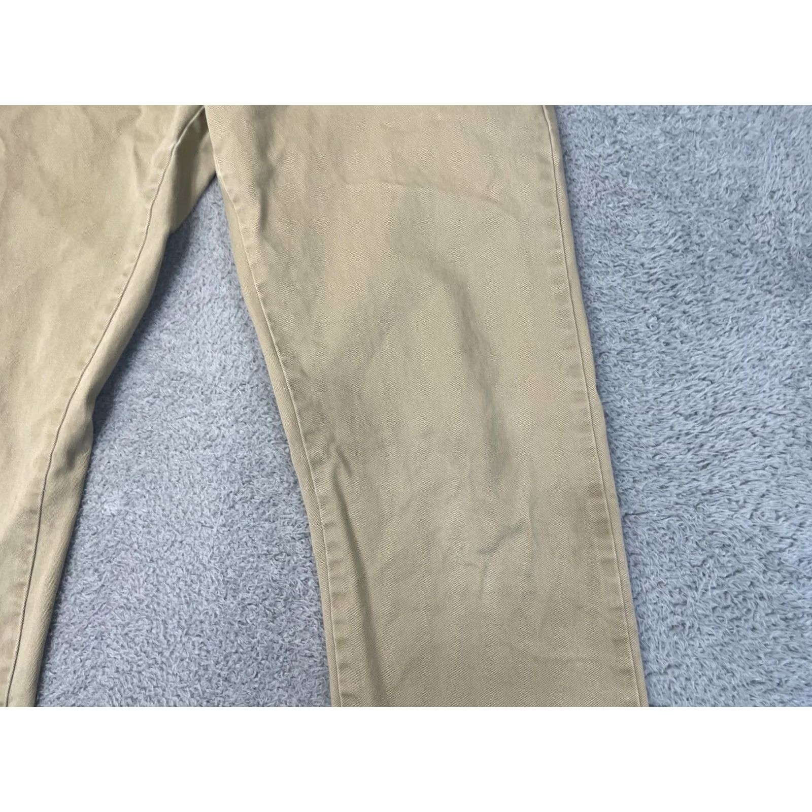 J.Crew J.Crew Driggs Chino Pants Mens 32x34 Khaki Slim Flat Front Zip Fly Cotton Casual Pants Size US 32 / EU 48 - 6 Thumbnail