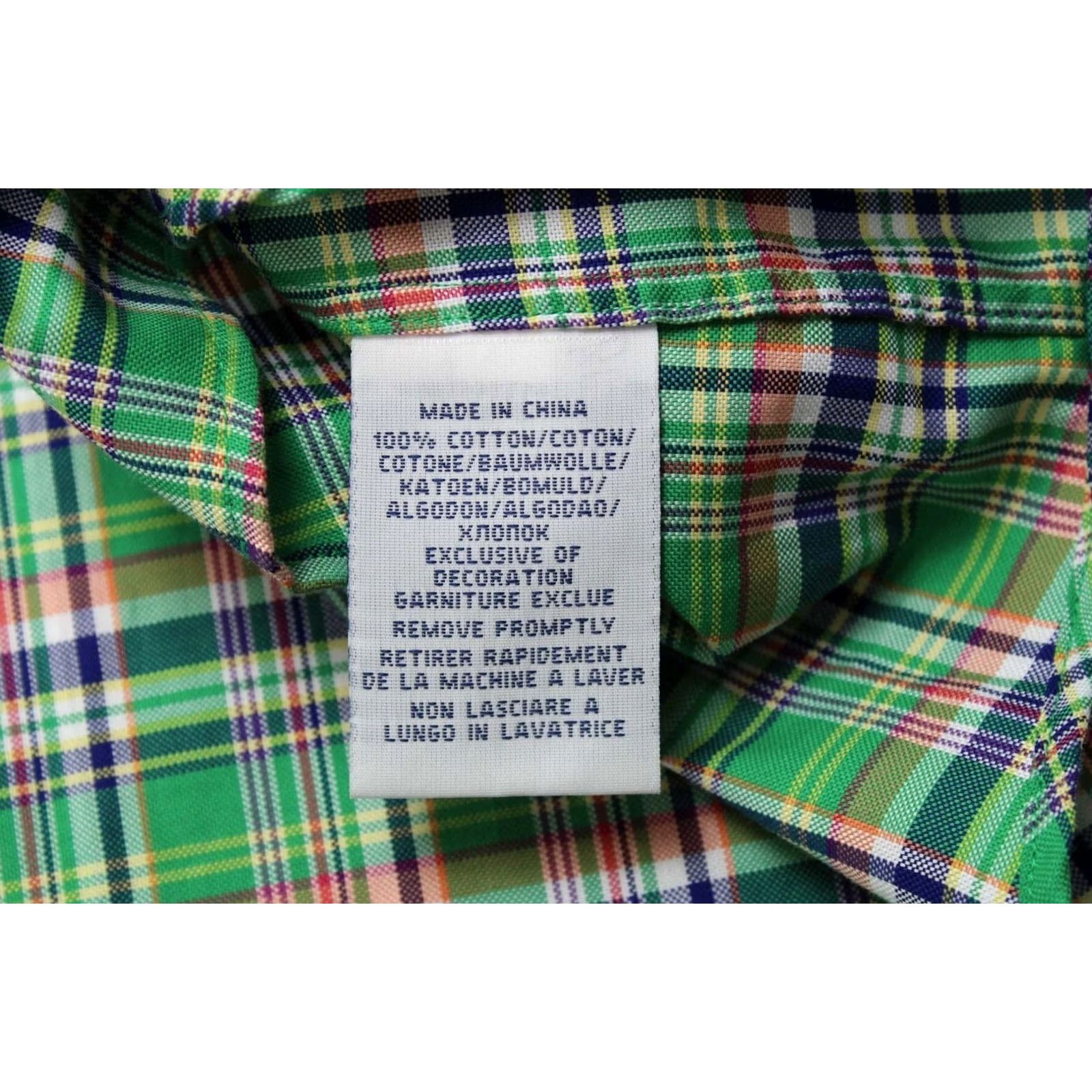 Polo Ralph Lauren Polo Ralph Lauren Shirt Men Small Patterned Button-Down Slim/Regular Fit Green Shirt Size US S / EU 44-46 / 1 - 6 Thumbnail