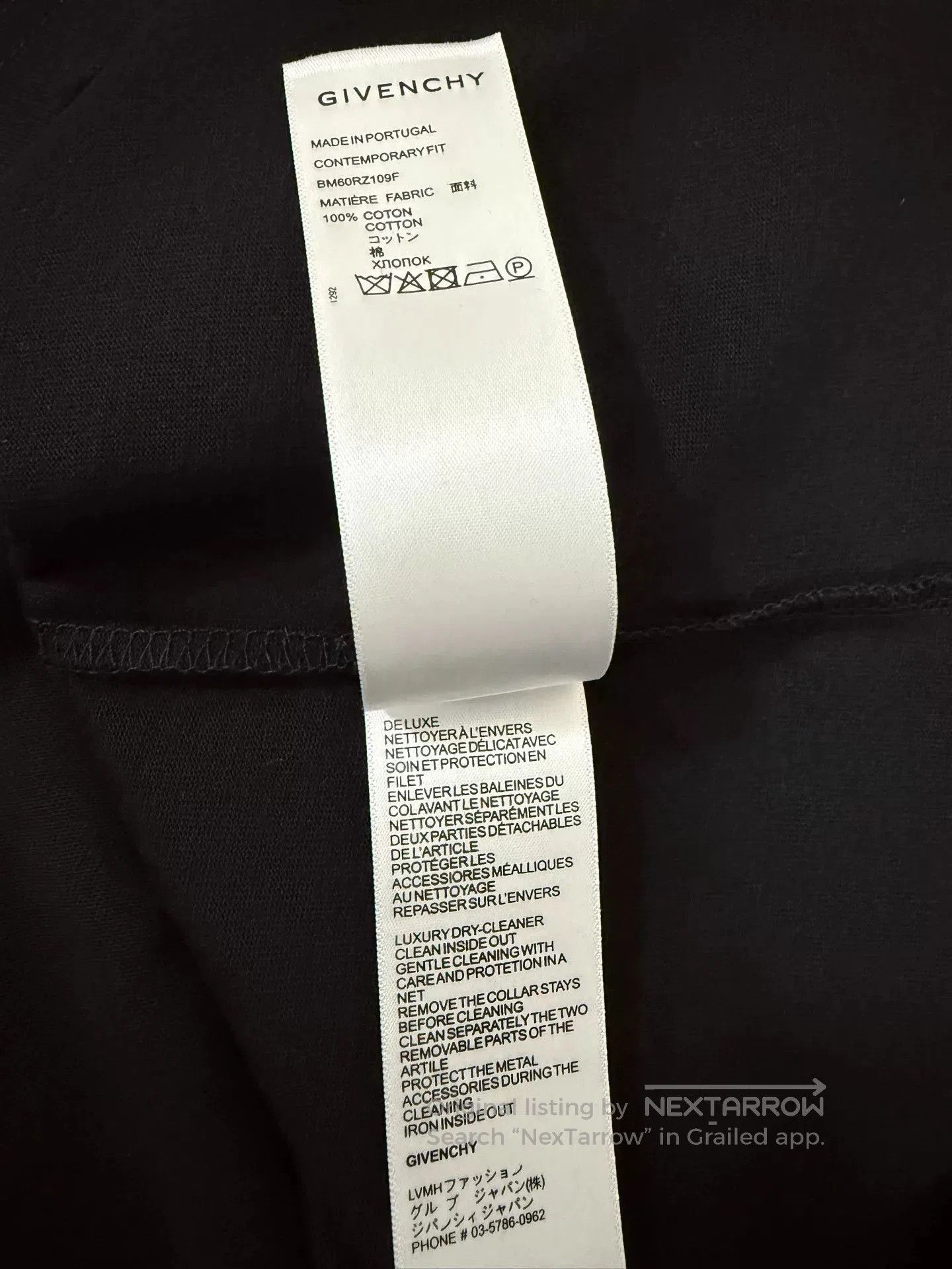 Givenchy Givenchy New Black T-shirt Only One. Size US L / EU 52-54 / 3 - 7 Thumbnail