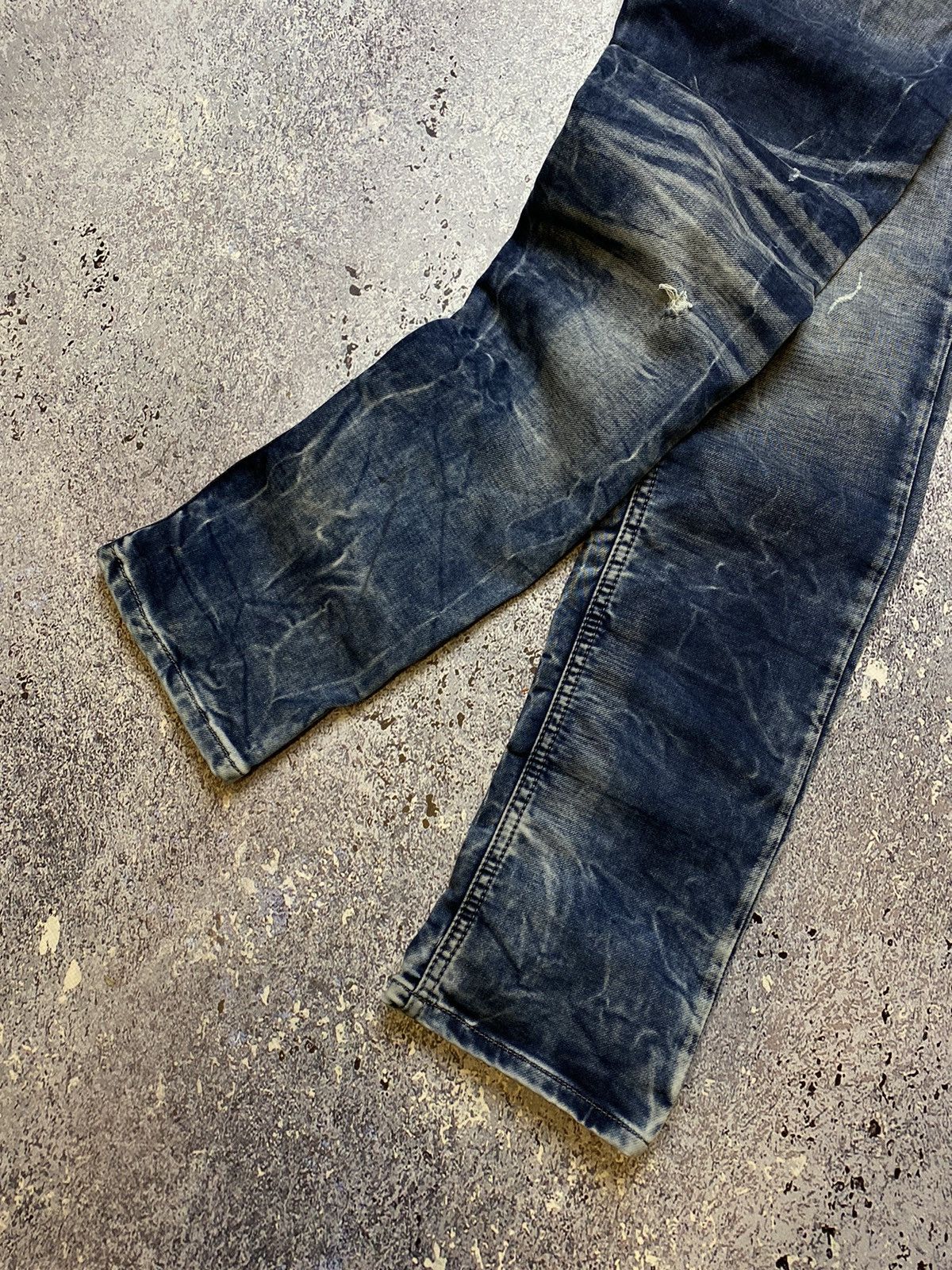 Armani × Vintage 💥VINTAGE ARMANI DISTRESSED WASHED Y2K JEANS Size US 34 / EU 50 - 3 Thumbnail