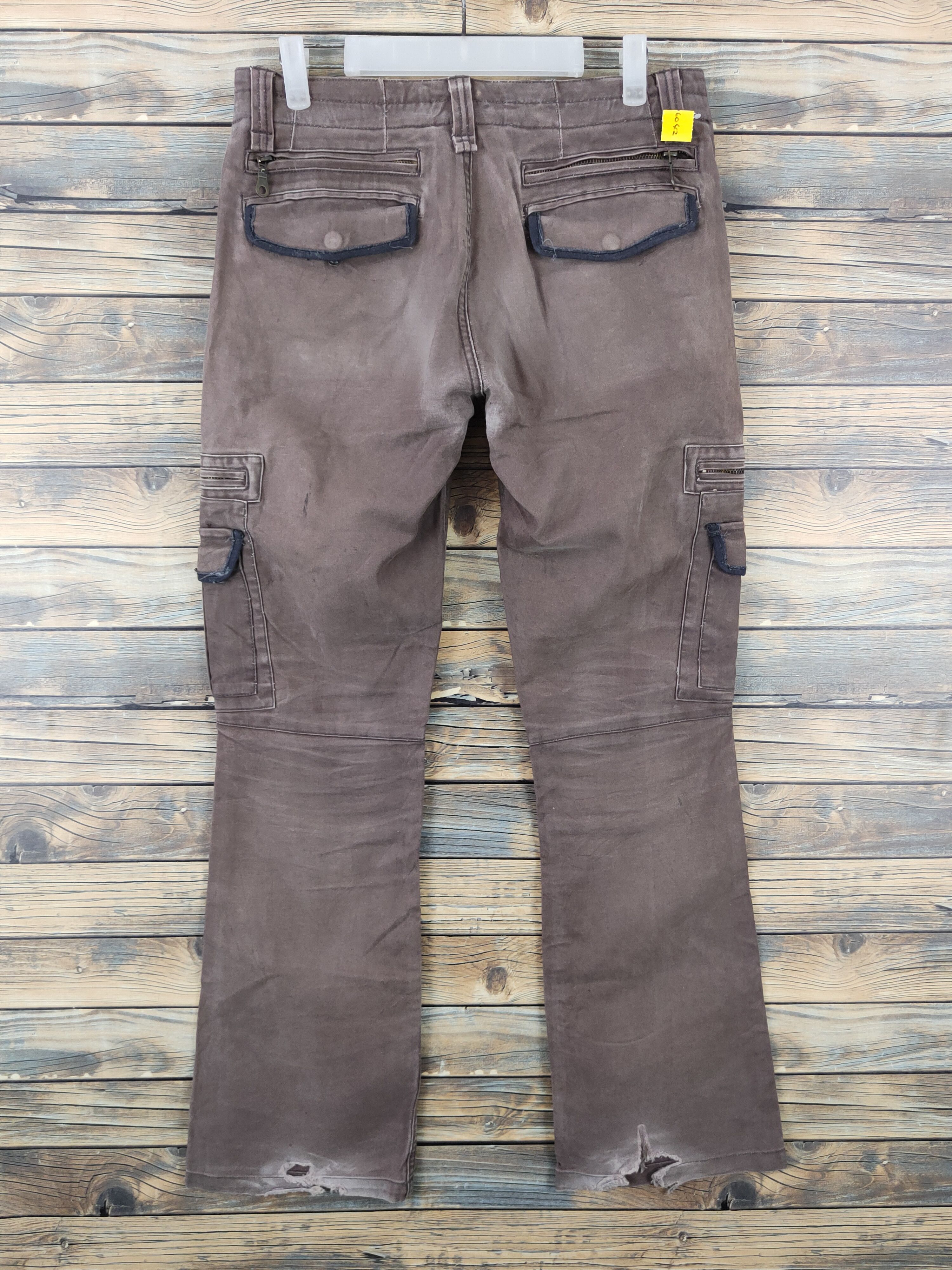 Japanese Brand DL Daily News Brown Multipocket Tactical Cargo Pants #W1847 Size US 30 / EU 46 - 7 Thumbnail