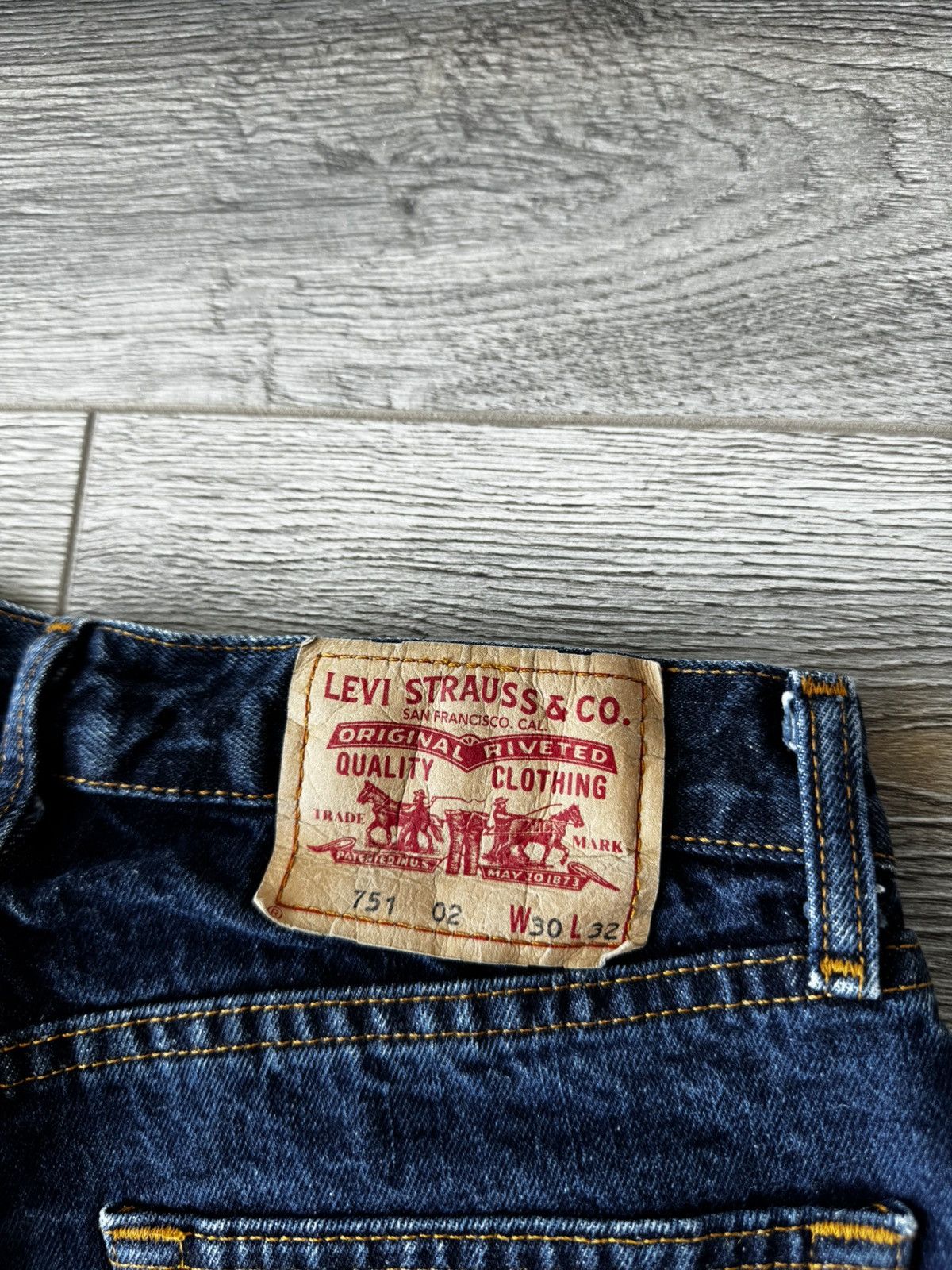 Levi's Vintage Levis 751 Straight Fit Men's Jeans Size US 30 / EU 46 - 5 Thumbnail