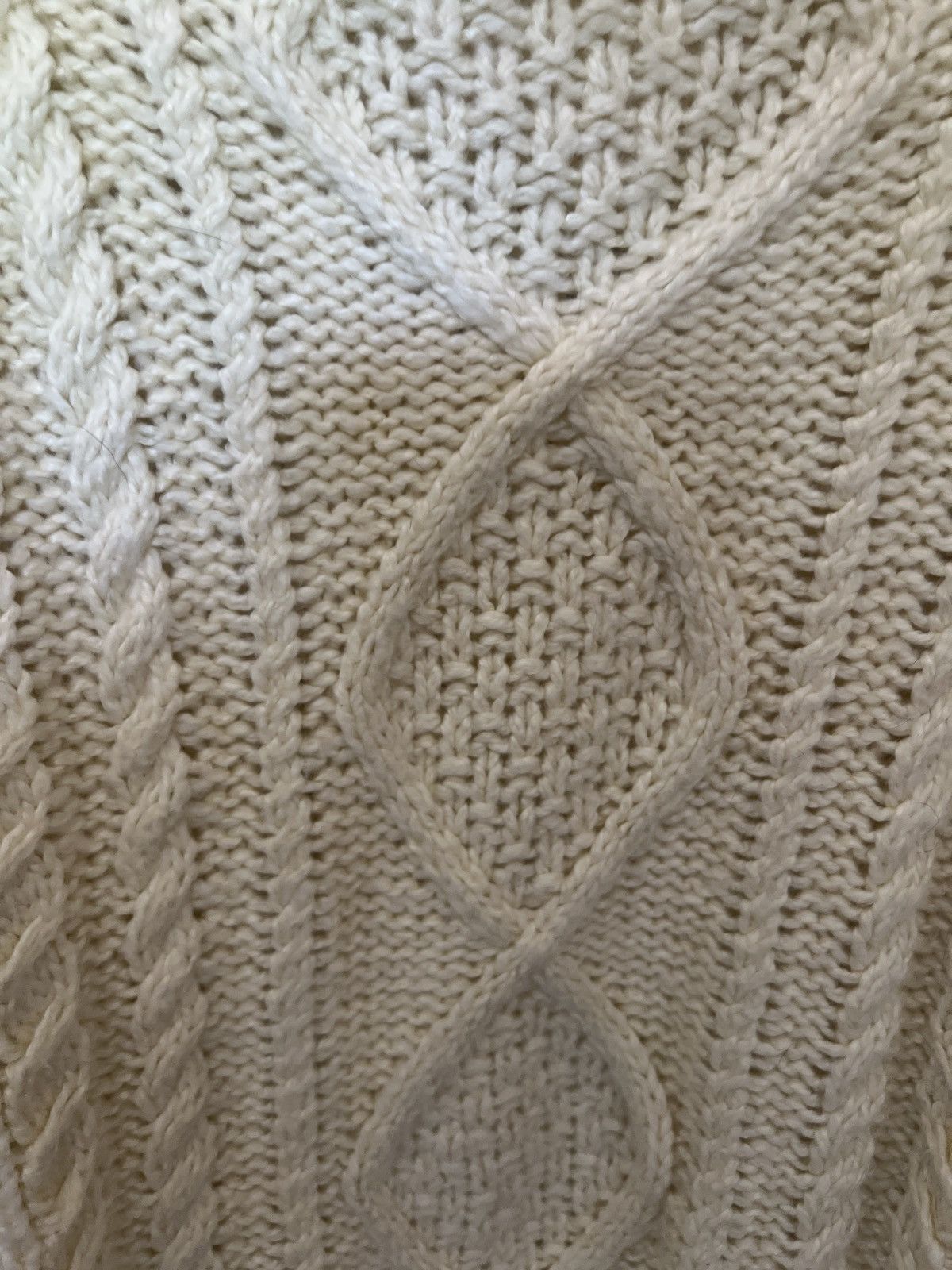 Essentials Pale yellow heavy duty essentials cable knot sweater Size US XS / EU 42 / 0 - 3 Thumbnail