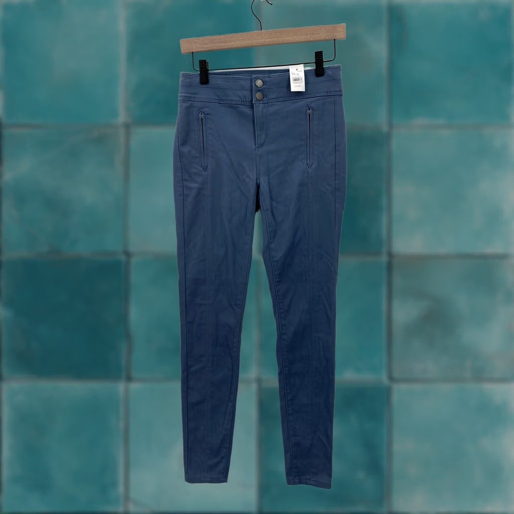 Loft VINTAGE LOFT Pants Womens 24/00 Blue High Waist Skinny Stretch Zip Pockets Slim Size 24" / US 00 / IT 34 - 1 Thumbnail