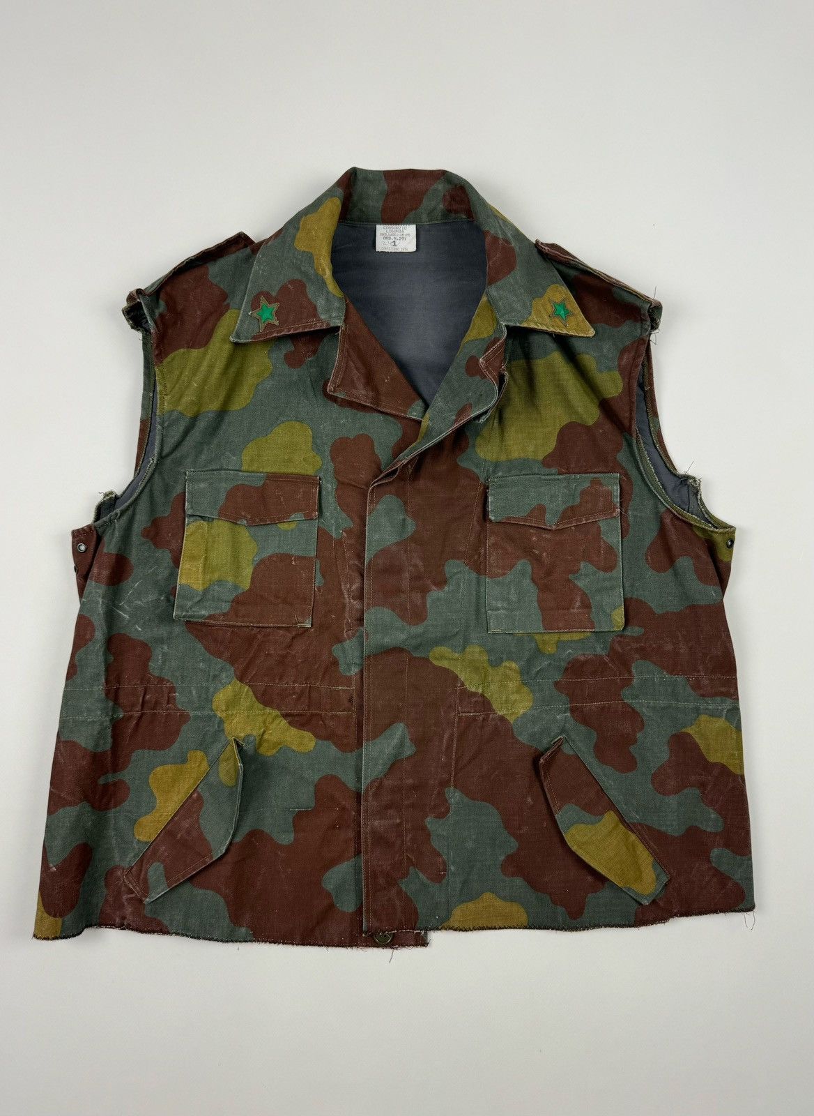 Vintage 1996 Vintage Italian Army San Marco Camouflage Cut Off Vest Size US M / EU 48-50 / 2 - 4 Thumbnail