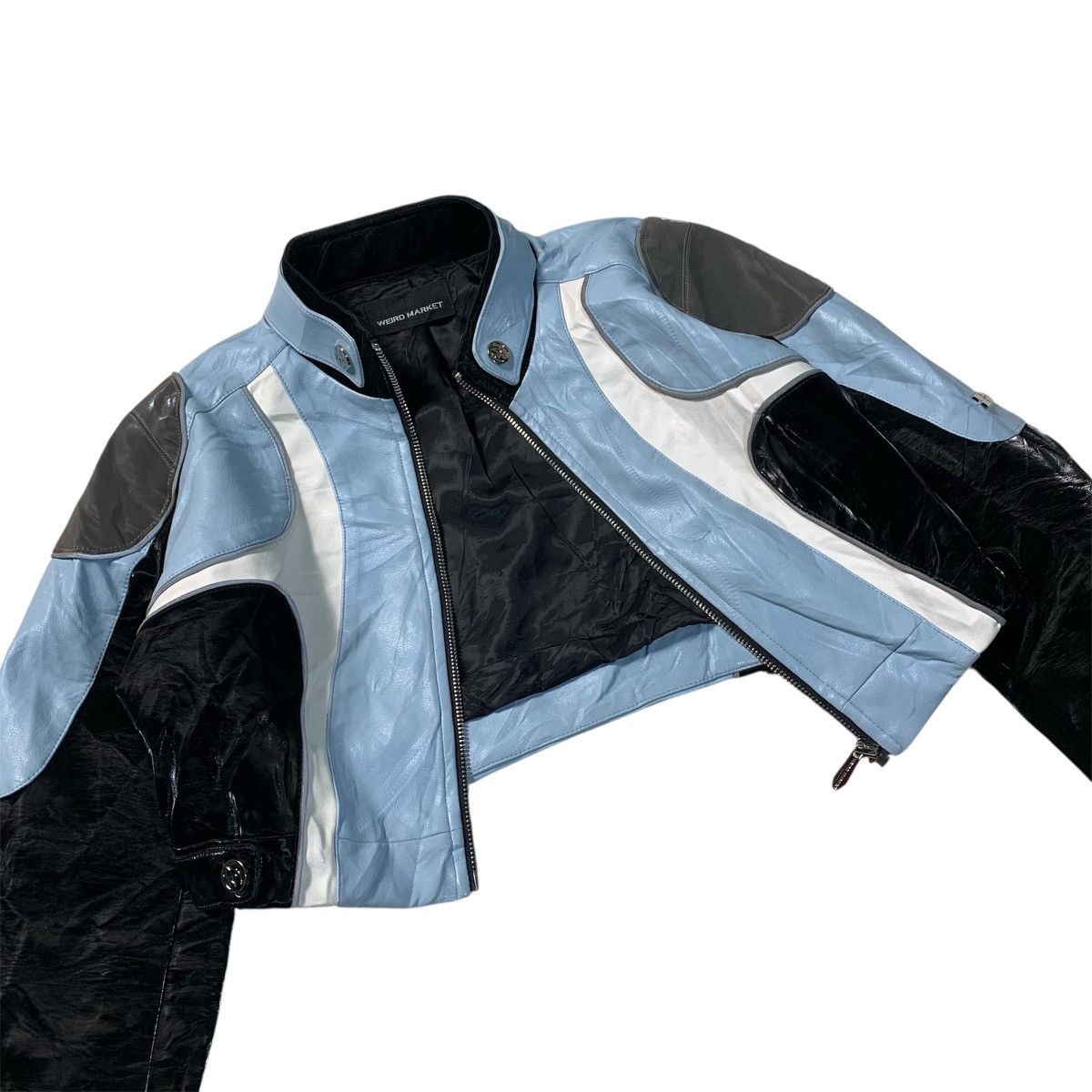 Japanese Brand 2000s Weird Market Bikers Leather Jacket Ifsix Lgb Style Size S / US 4 / IT 40 - 6 Thumbnail