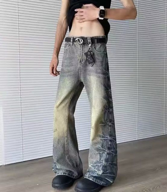 Japanese Brand Side Denim Grunge Pant Size US 32 / EU 48 - 1 Thumbnail