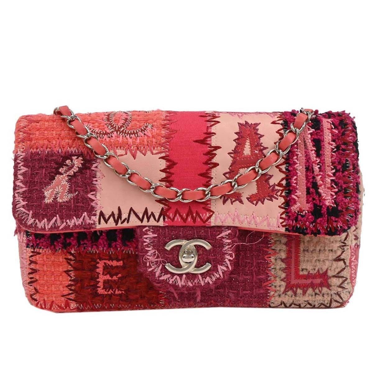 Chanel Chanel Flap Bag Multicolor Patchwork Tweed, Caviar with Calfskin Size ONE SIZE - 1 Thumbnail