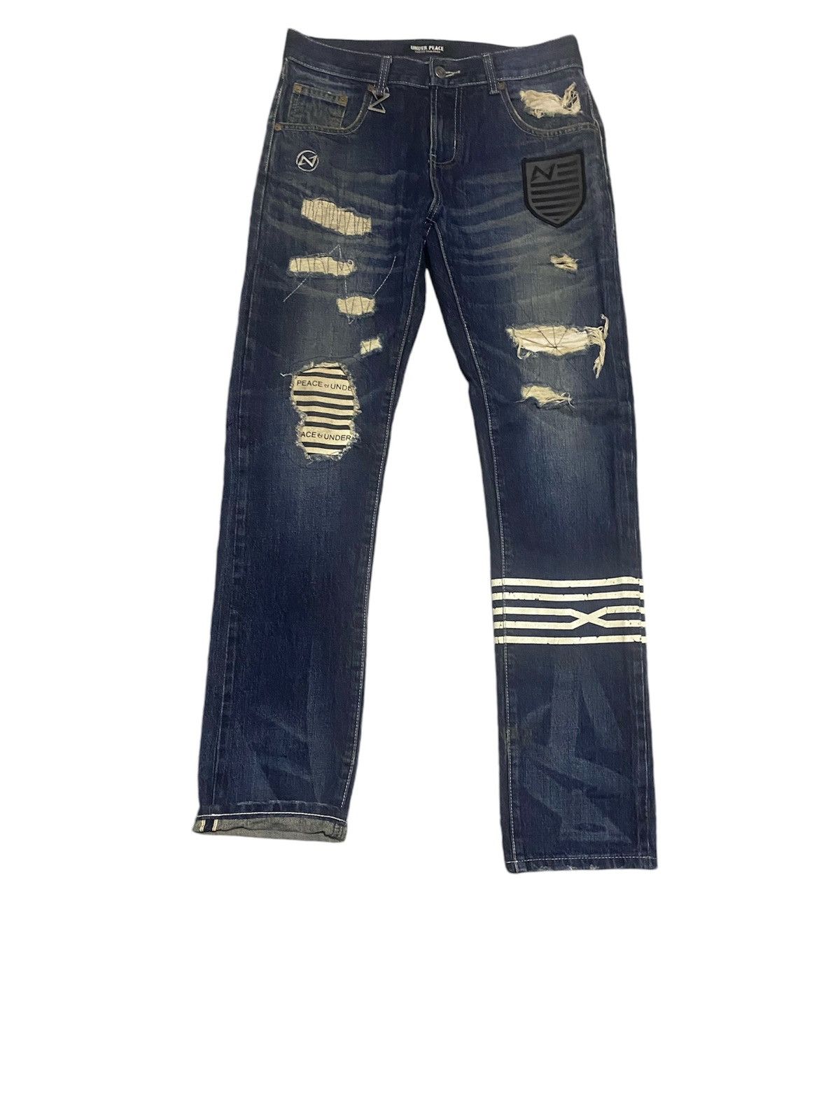Art Comes First × Designer × Japanese Brand Selvedge Jeans Undercover Inspired Reconstruct Jeans Size US 32 / EU 48 - 1 Thumbnail