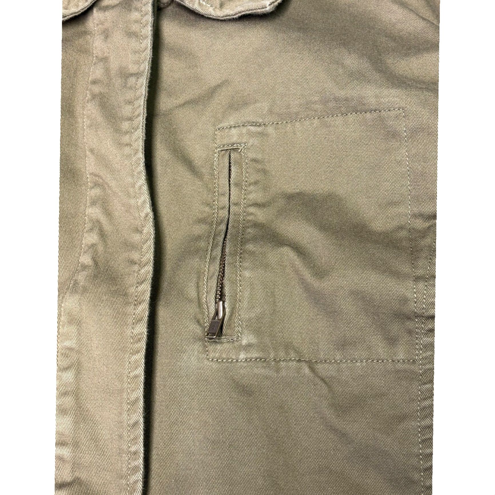 Orvis VINTAGE Orvis Womens Olive Green Utility Field Jacket Cotton Stretch Size L Size L / US 10 / IT 46 - 2 Thumbnail