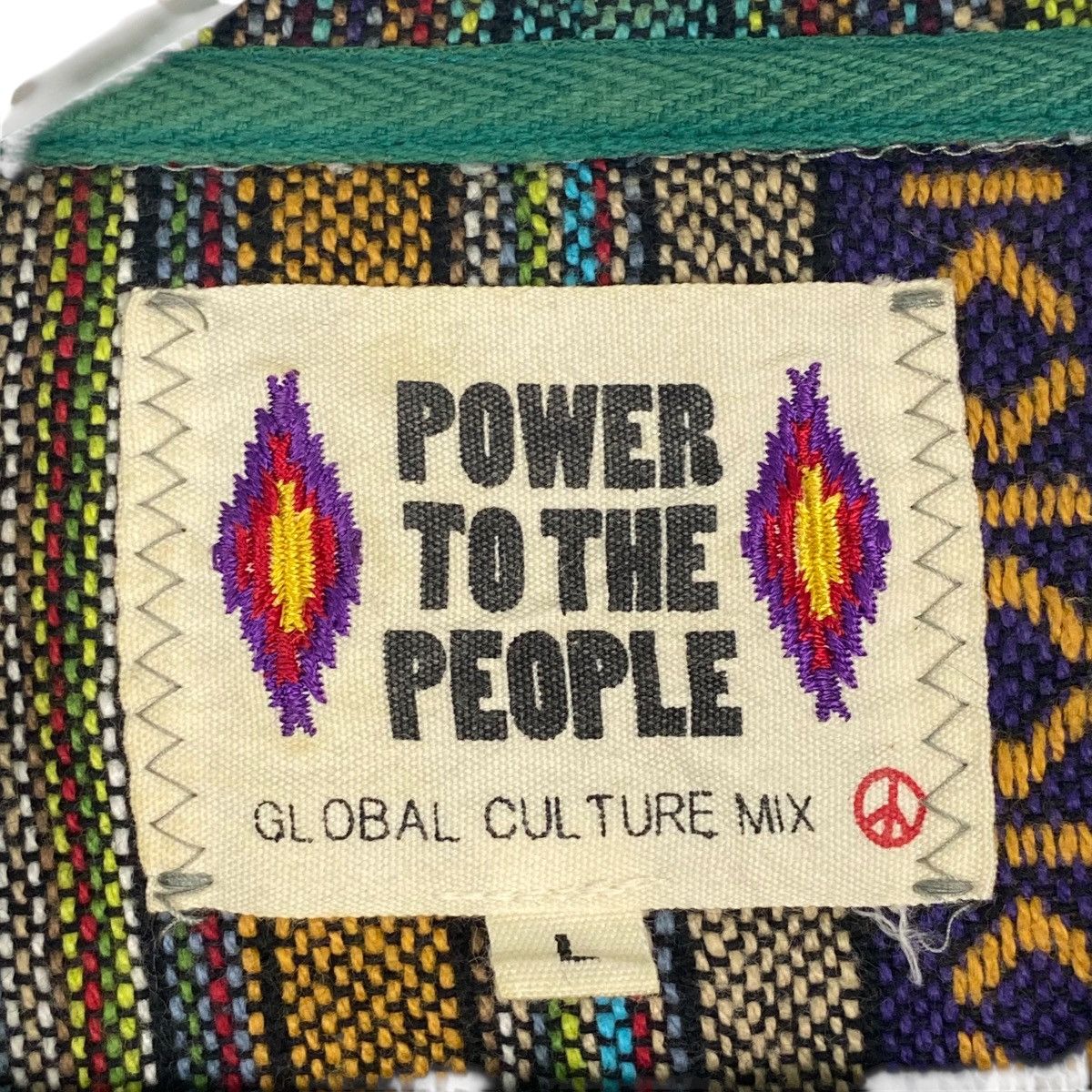 Other Vintage Power To The People Sweater Hoodie Beige Size L Size US L / EU 52-54 / 3 - 5 Thumbnail