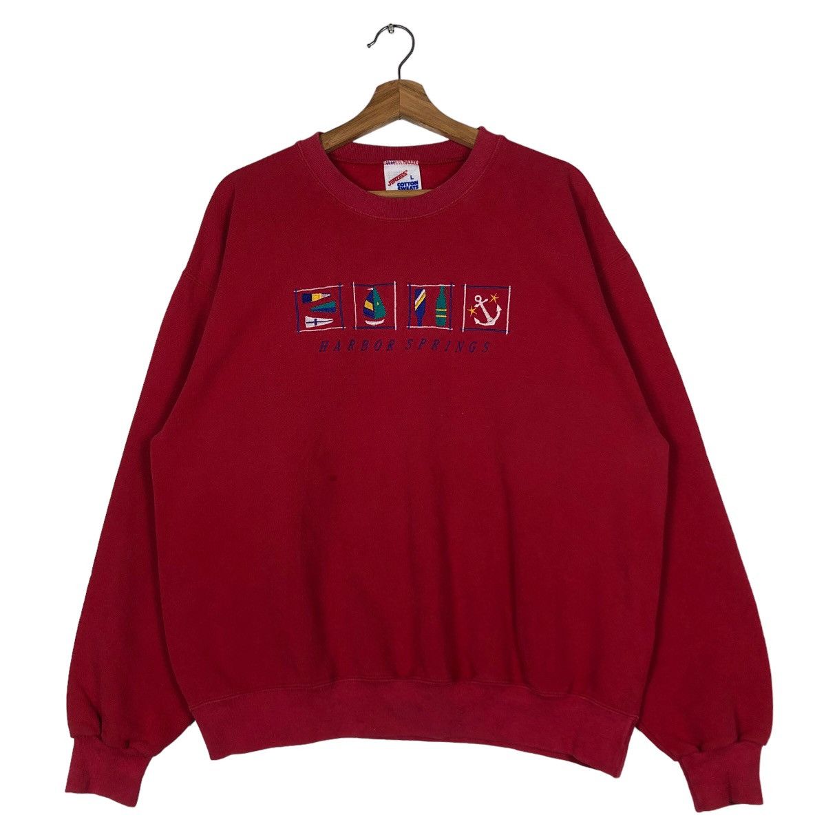 Vintage 🔥Vintage Sweatshirt Harbour Springs Big Logo Size US L / EU 52-54 / 3 - 1 Thumbnail