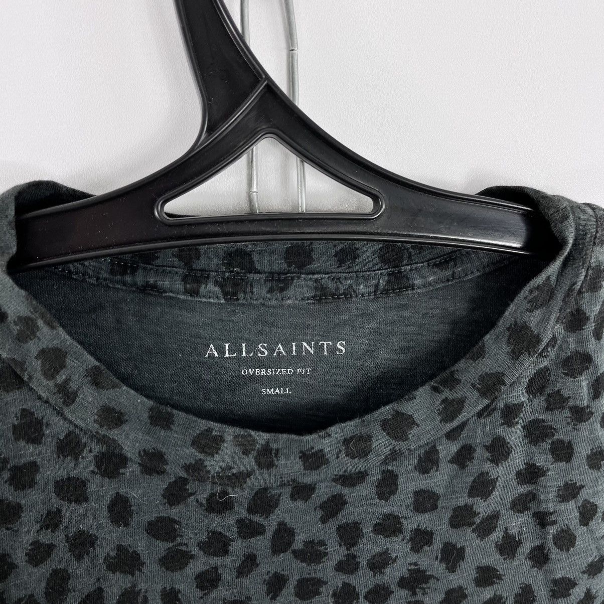 Allsaints × Vintage Allsaints T-Shirt Leopardo Style Black Size S Oversized Fit Size US S / EU 44-46 / 1 - 6 Thumbnail