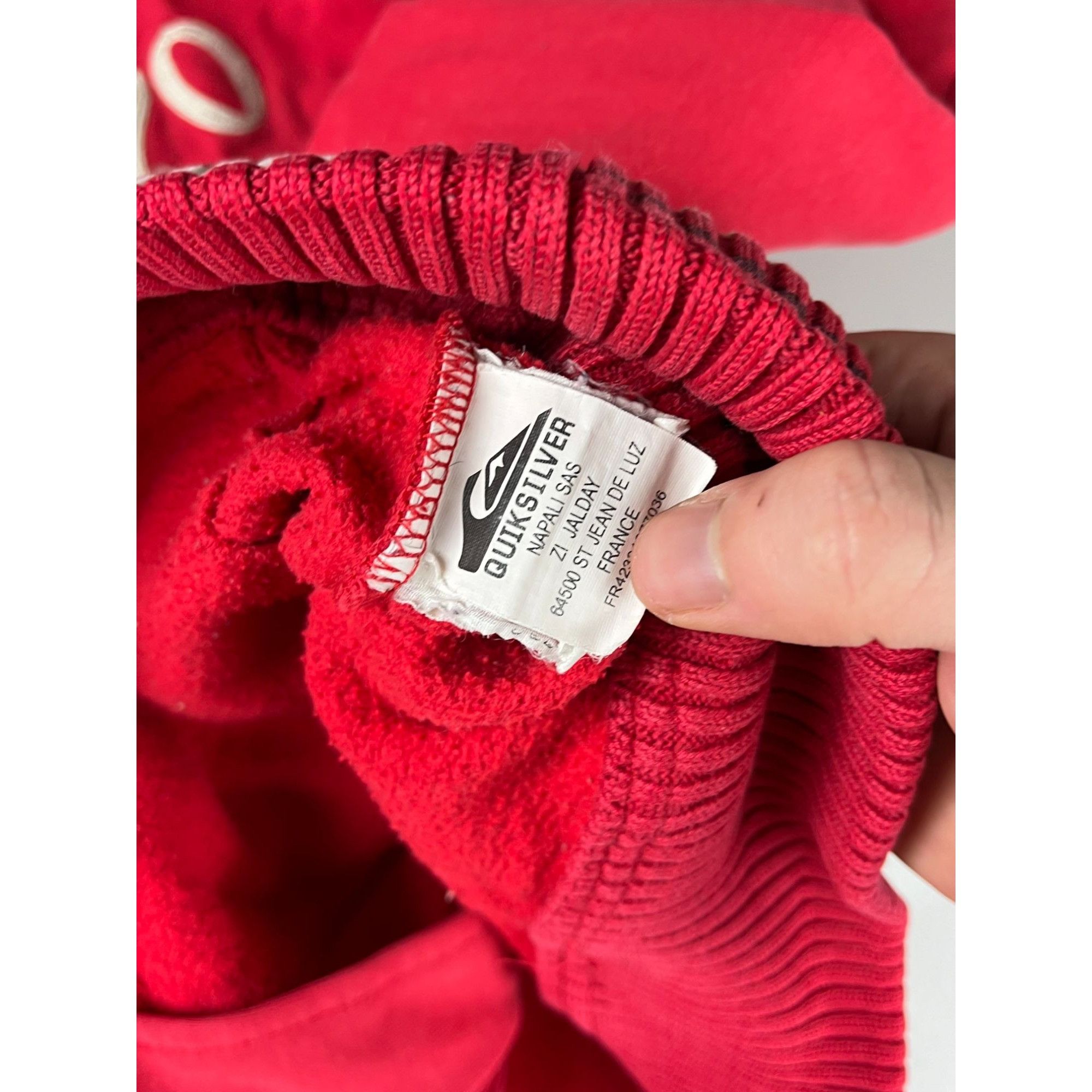 Quiksilver × Vintage Quiksilver Boys Red Lined Zip-Up Jacket Size US M / EU 48-50 / 2 - 6 Thumbnail