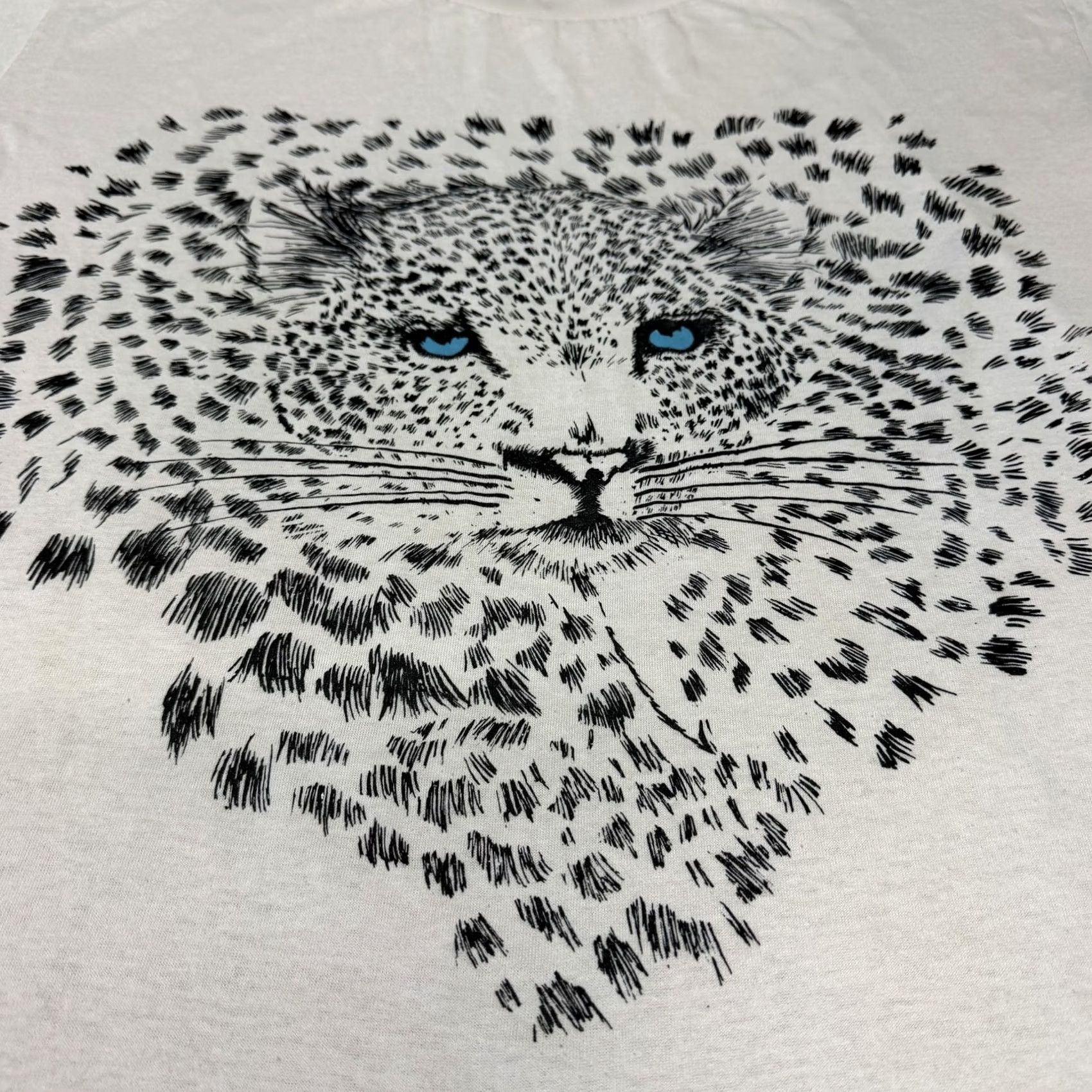 Express VINTAGE Express of California Shirt Mens Large Pink Leopard Graphic Tee 80s Size US L / EU 52-54 / 3 - 3 Thumbnail