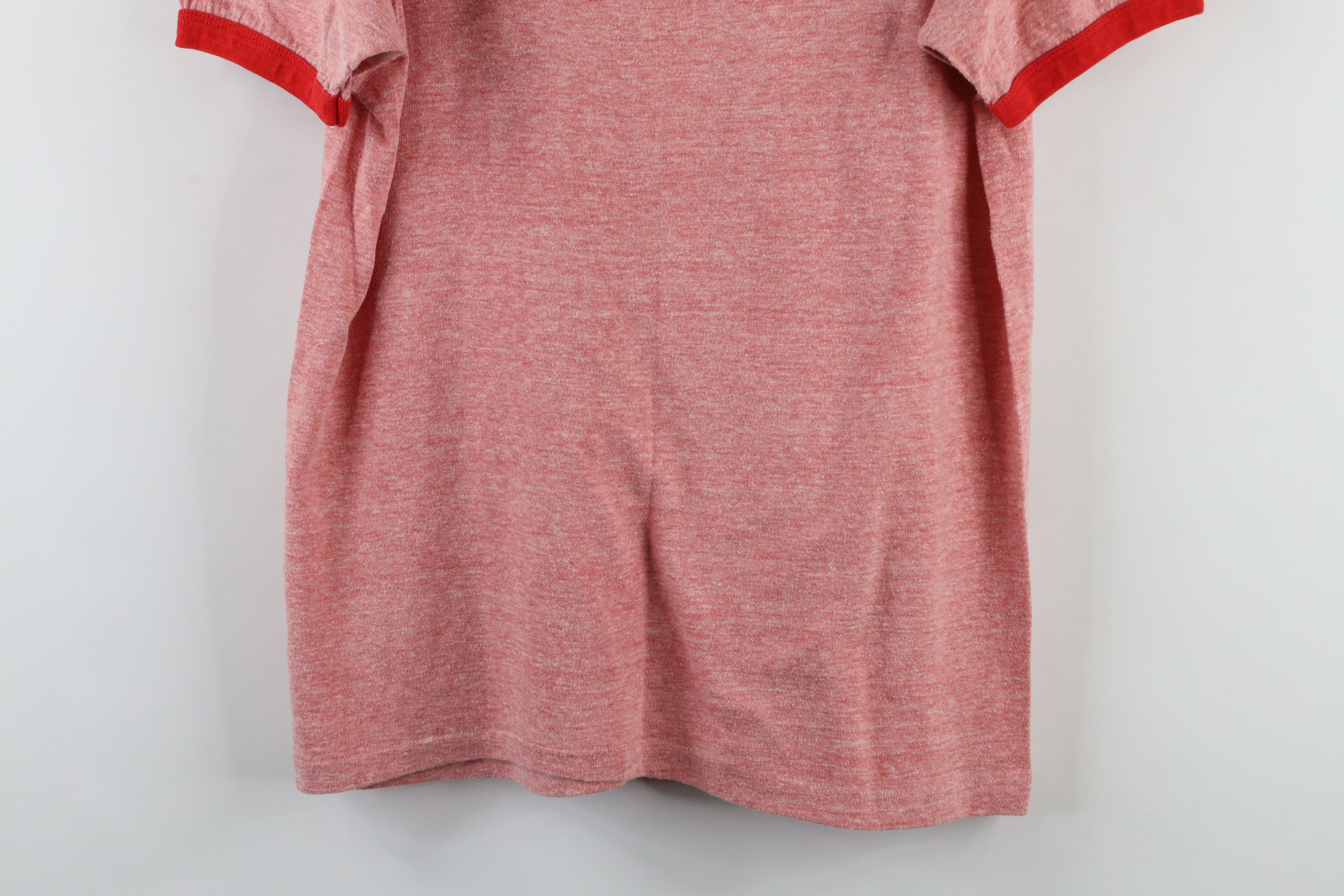 Hanes × Vintage Vintage 70s Hanes Toledo Ohio Ringer T-Shirt Heather Red USA Size US L / EU 52-54 / 3 - 9 Thumbnail
