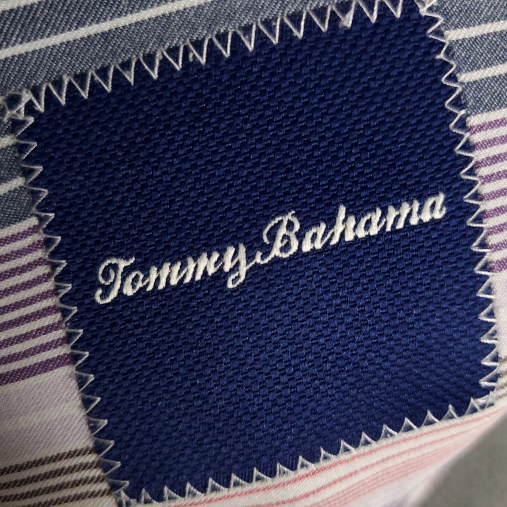 Tommy Bahama Tommy Bahama Button-Up Shirt Mens XL Blue Striped Silk Short Sleeve Tropical Size US XL / EU 56 / 4 - 6 Thumbnail