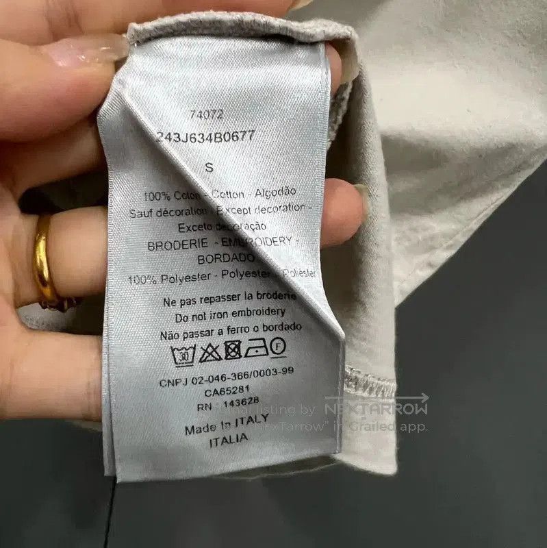 Dior Dior Summer Gray Cotton Short Sleeve T. Size S / US 4 / IT 40 - 4 Thumbnail