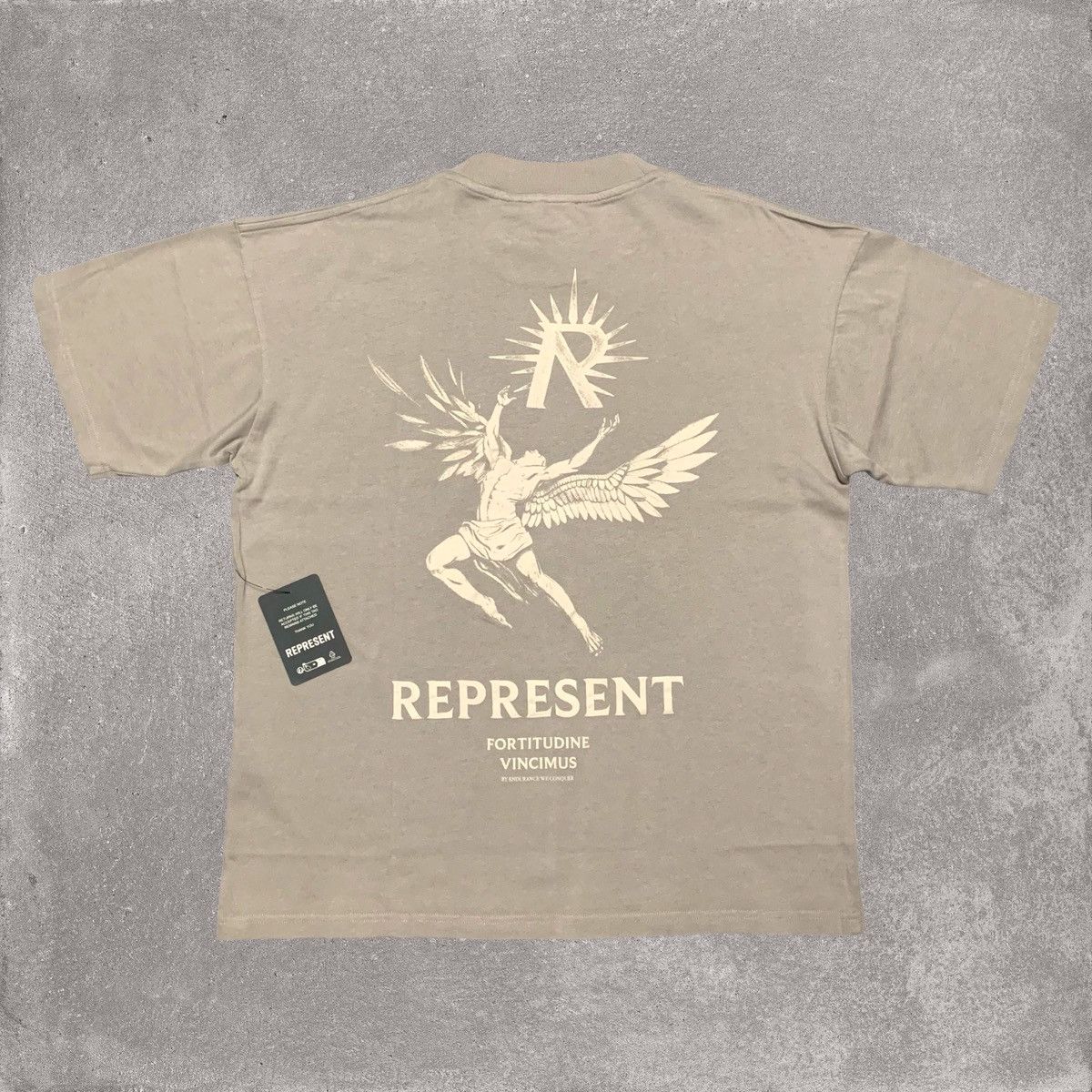 Represent Clo. Represent Medium Icarus Taupe Beige Tee Horizons Size US M / EU 48-50 / 2 - 1 Thumbnail