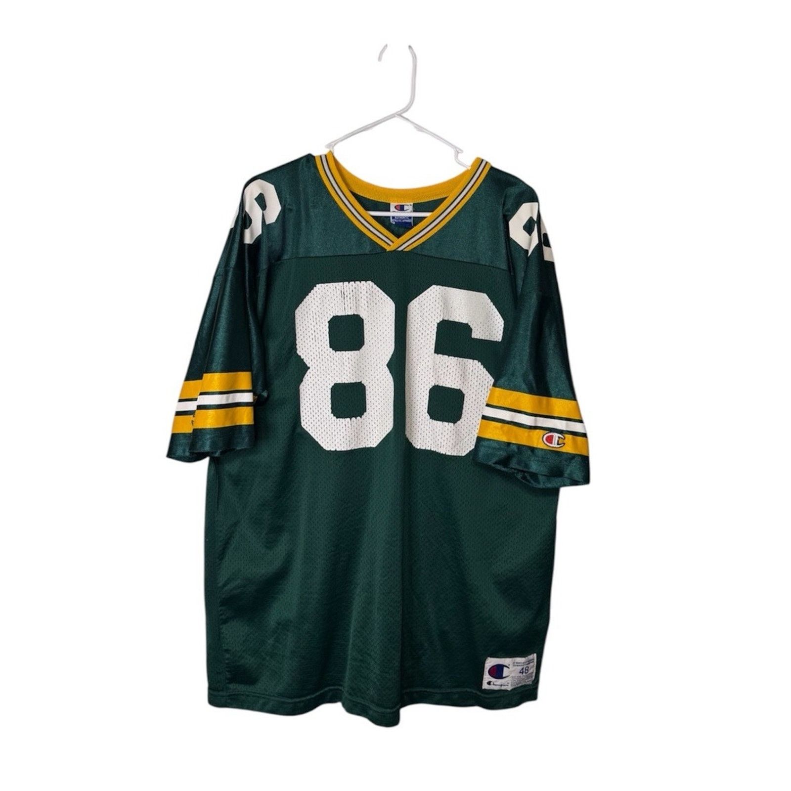 Champion Vtg Antonio Freeman #86 Green Bay Packers NFL Jersey Mens 48 Size US XL / EU 56 / 4 - 2 Thumbnail