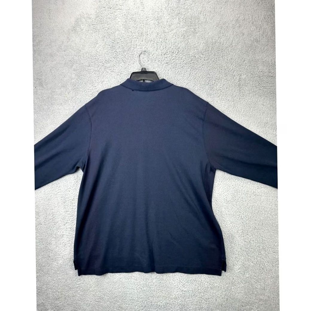 Vintage L.L. Bean Shirt Mens XL Blue Double L Polo Wrinkle Free Rugby Casual Long Sleeve Size US XL / EU 56 / 4 - 2 Thumbnail