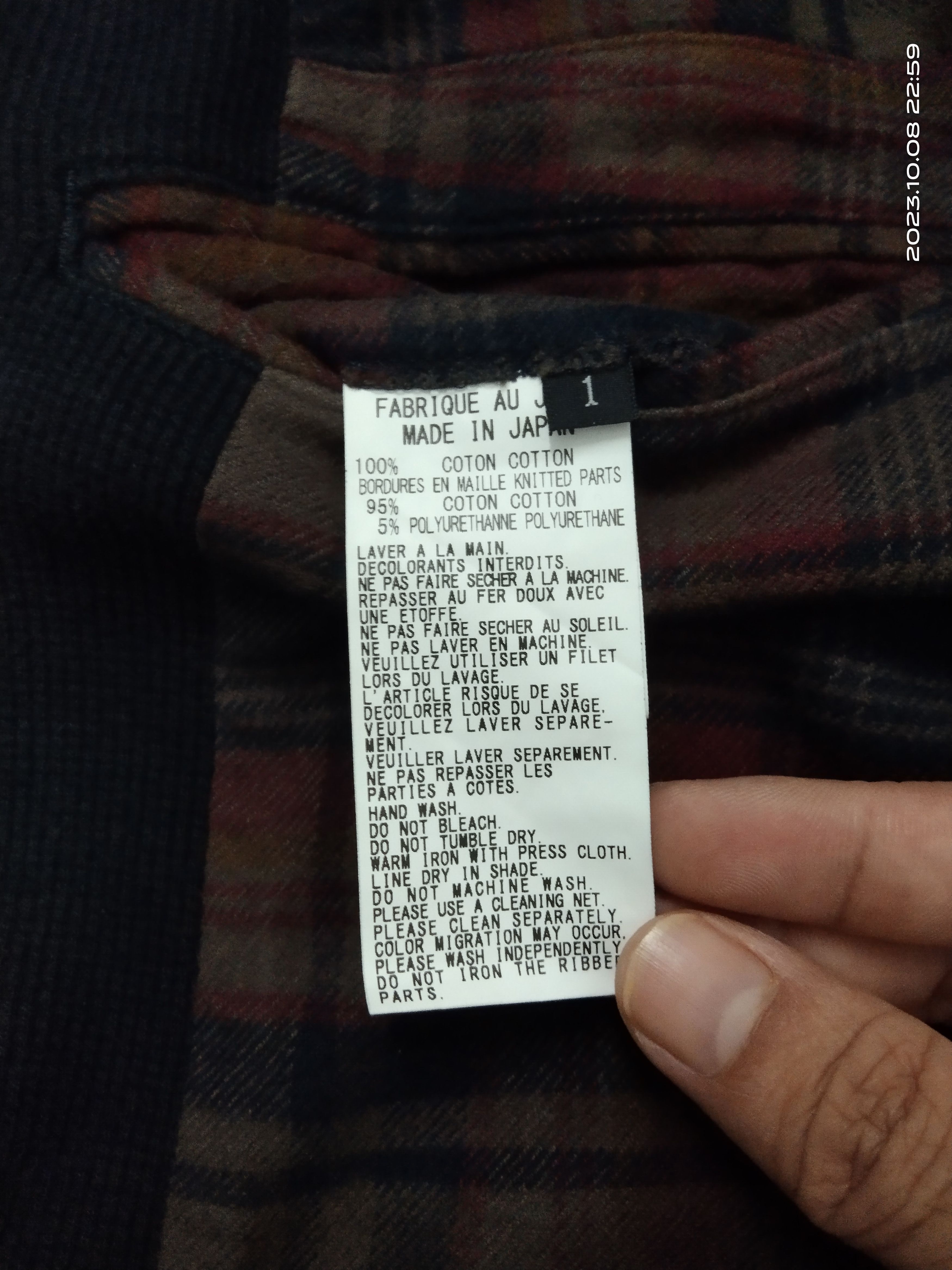 Y's × Yohji Yamamoto Y's TARTAN PANTS Size 29" - 8 Thumbnail