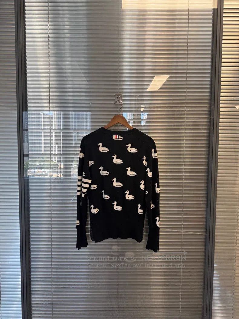 Thom Browne Thom Browne Dark blue duck-shaped patterned four stripes c Size US L / EU 52-54 / 3 - 2 Thumbnail