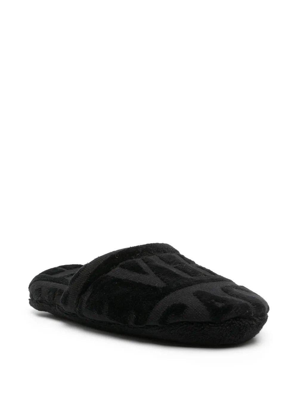 Versace o1y0226 Velvet Slippers in Black Size US 5 / IT 35 - 2 Thumbnail