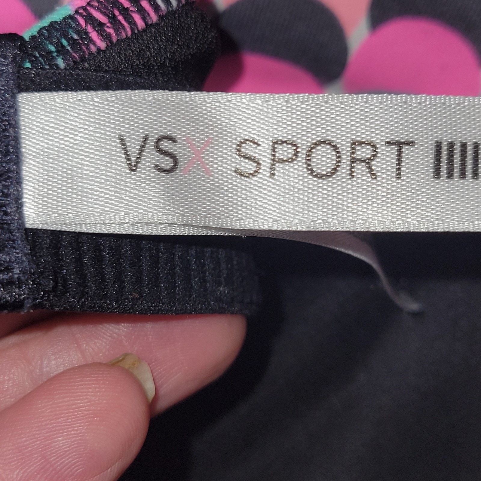 Victoria's Secret VSX Sport L Victoria Secret Sport Bra Multi Color Dots 36 D Size ONE SIZE - 7 Thumbnail