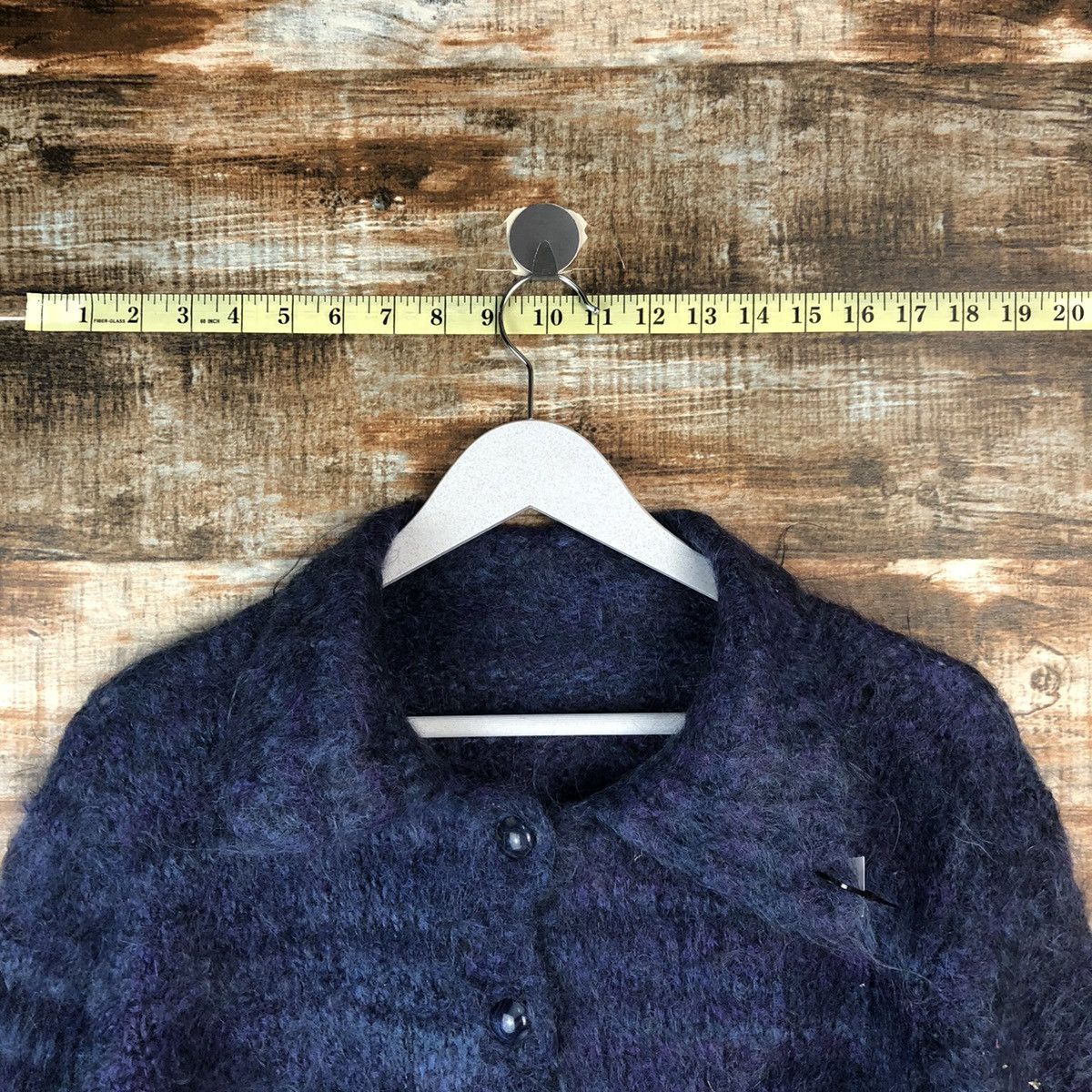 Vintage D Japan vintage mohair shaggy Cardigan knitwear #A2053 Size US S / EU 44-46 / 1 - 4 Thumbnail
