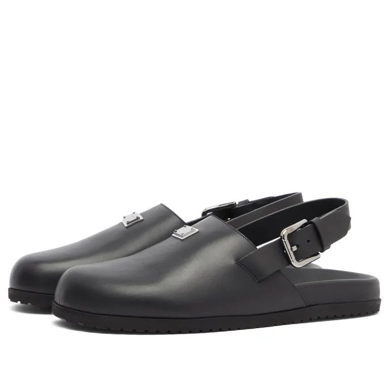 Dolce & Gabbana o1s22i1n0924 Leather Clogs in Black Size US 8 / EU 41 - 2 Thumbnail